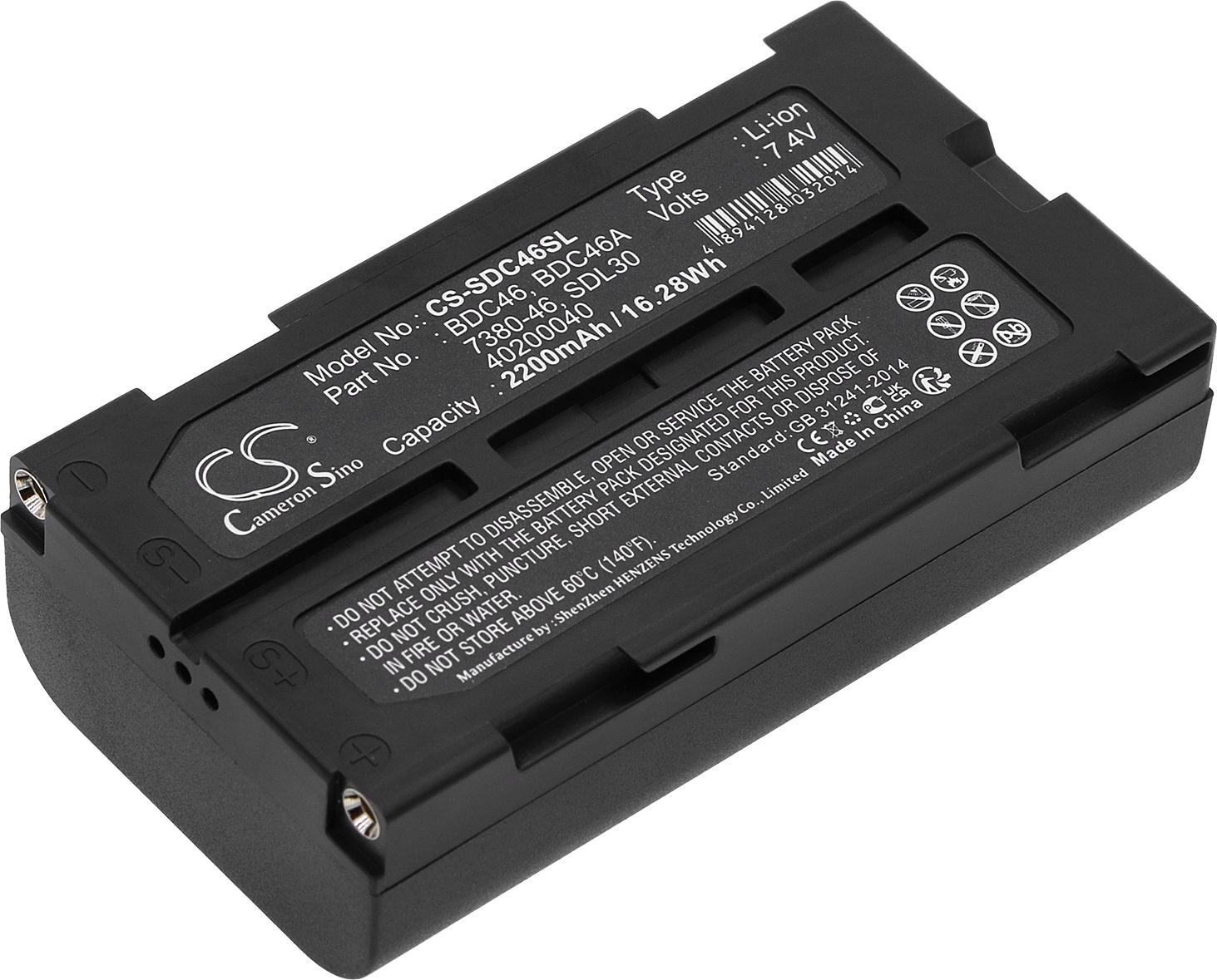 Techtek Batteria Compatibile Con [Sokkia] A SET300, DL30, GIR1600 Dgps Receiver, GIR1600 Gps Receiver, GM52-S, GRS-1, GRS-1 Mobile Gis Mapping System
