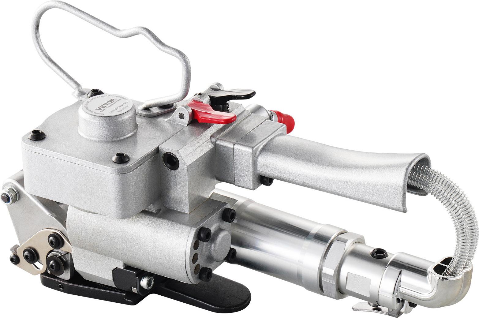 Reggiatrice Pneumatica Vevor, Pressa A Manicotto, Confezionatrice Automatica Con Tensione Massima Di 3500 N, Set Di Reggiatura Portatile