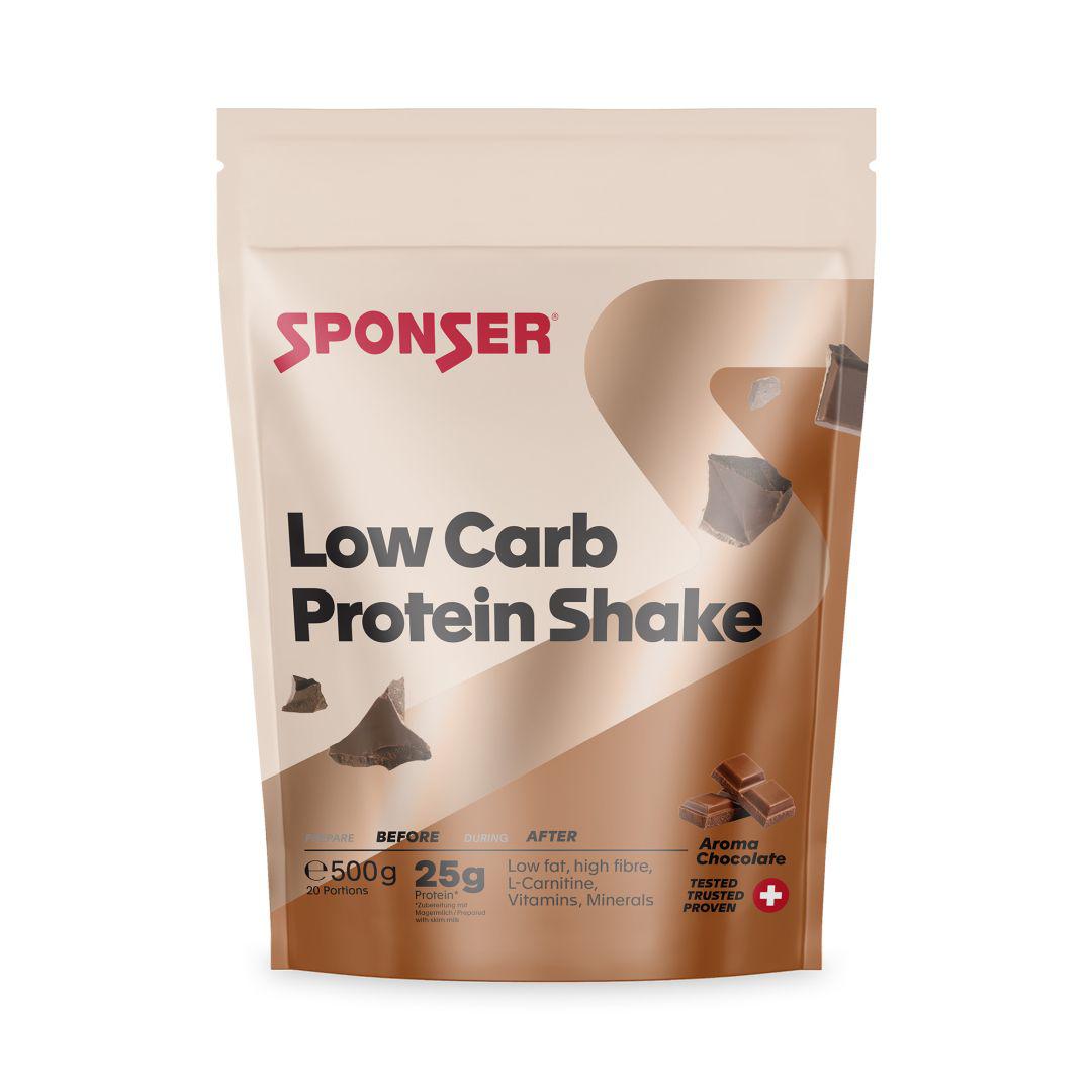 Sponser Unisex Low Carb Protein Shake - Chocolate (500g)