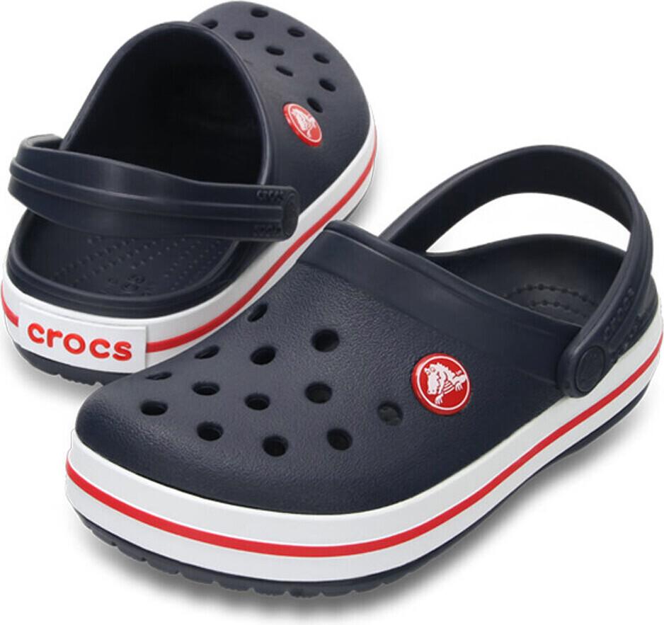 Crocs Crocband Kinder Zoccoli Navy-Rot Neu Gr.21-35 Eur 29-30 (C12)