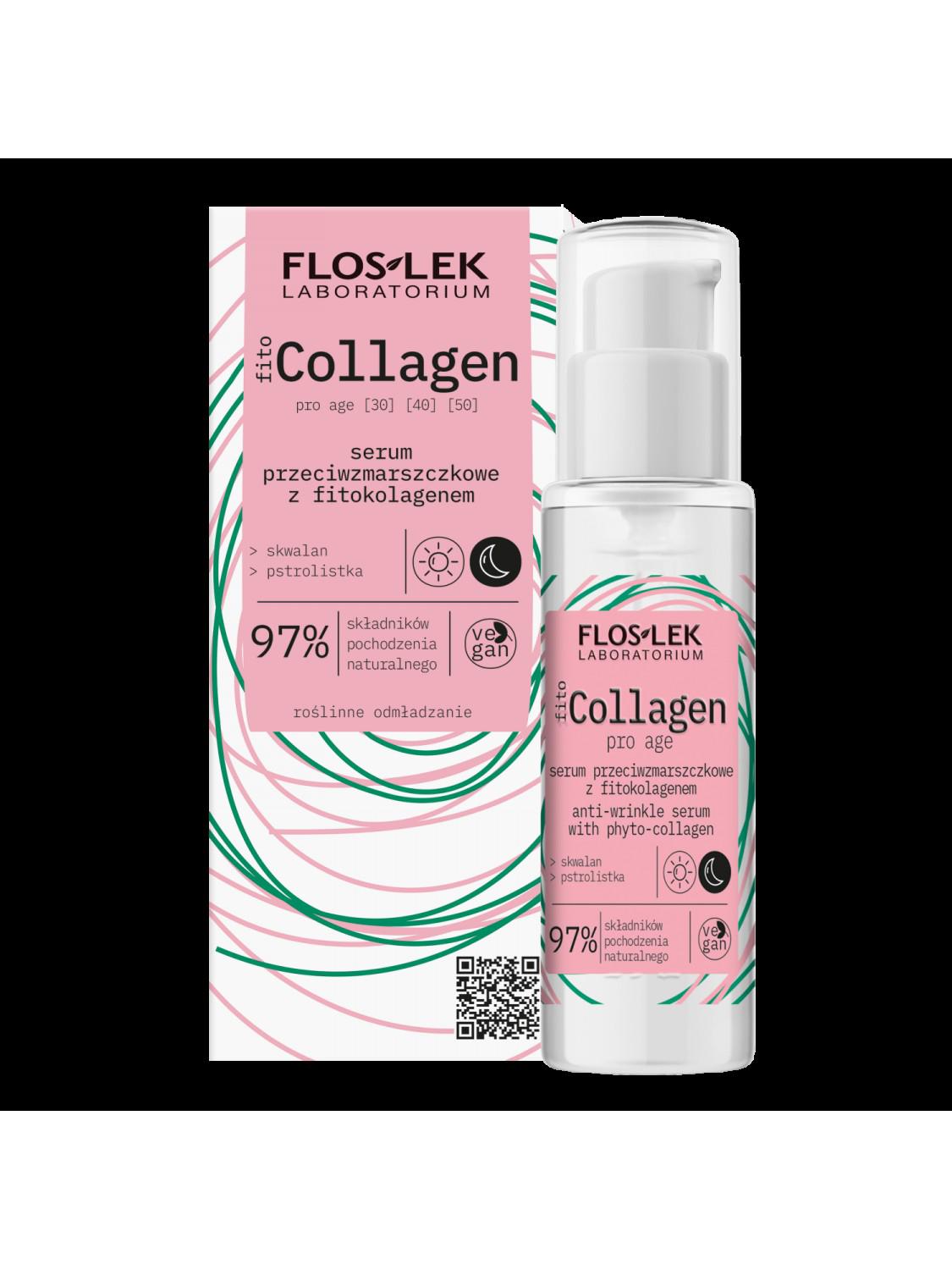 Floslek Phytocollagen Pro Age Siero Antirughe Con Fitocollagene 30 Ml