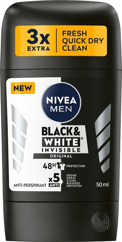Nivea Black & White Original Stick Antitraspirante 50Ml