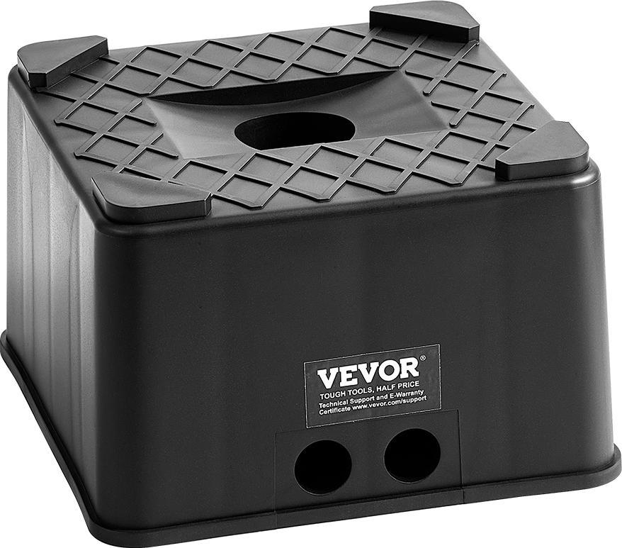 Blocco Di Sollevamento Vevor Per Rimorchi (Blocco Di Sollevamento Alto 152,4 Mm) Blocco Di Livellamento Con Capacità Di Carico Di 2722 Kg, Blocco Di Sollevamento Per Camper E Caravan Blocco Di Supporto Per Rimorchi In Pp (Quadrato)