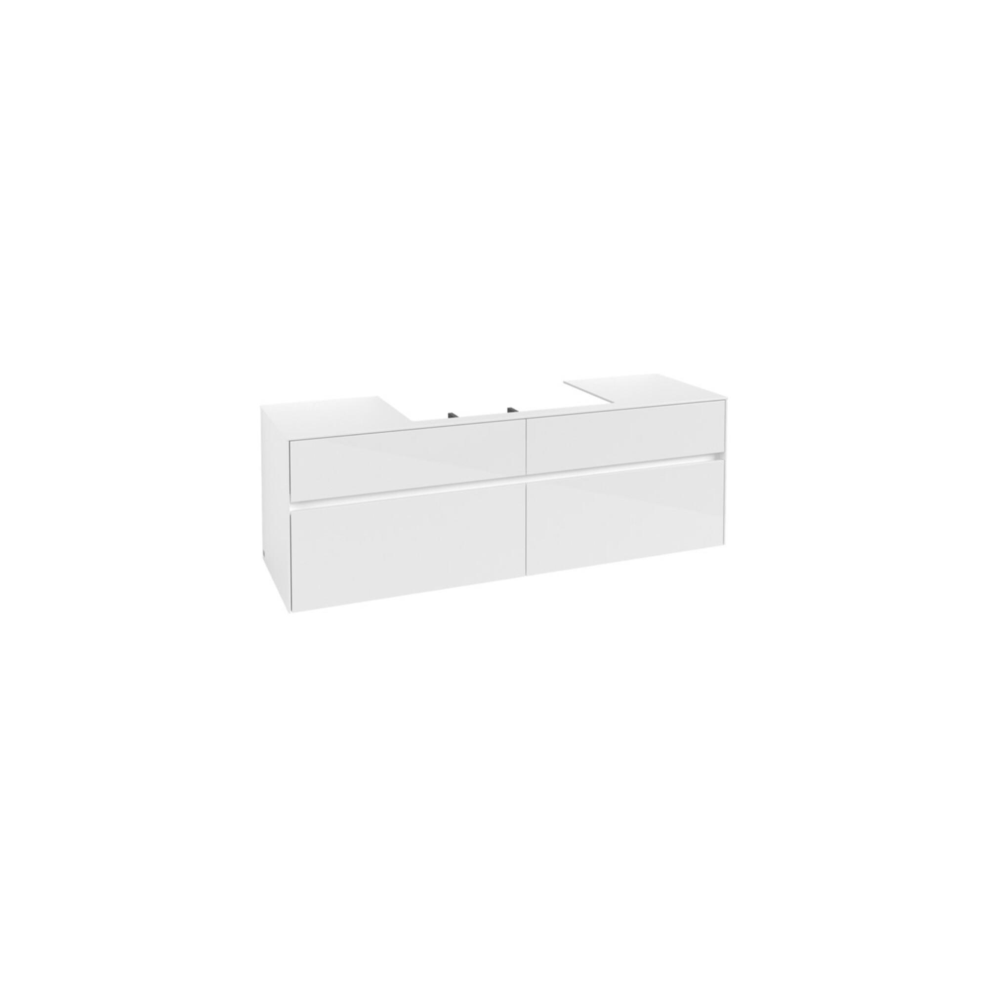 V&B Waschtischunterschrank Collaro 160X54,8X50Cm, WT Mittig, Glossy White ; Villeroy & Boch (C02800DH)