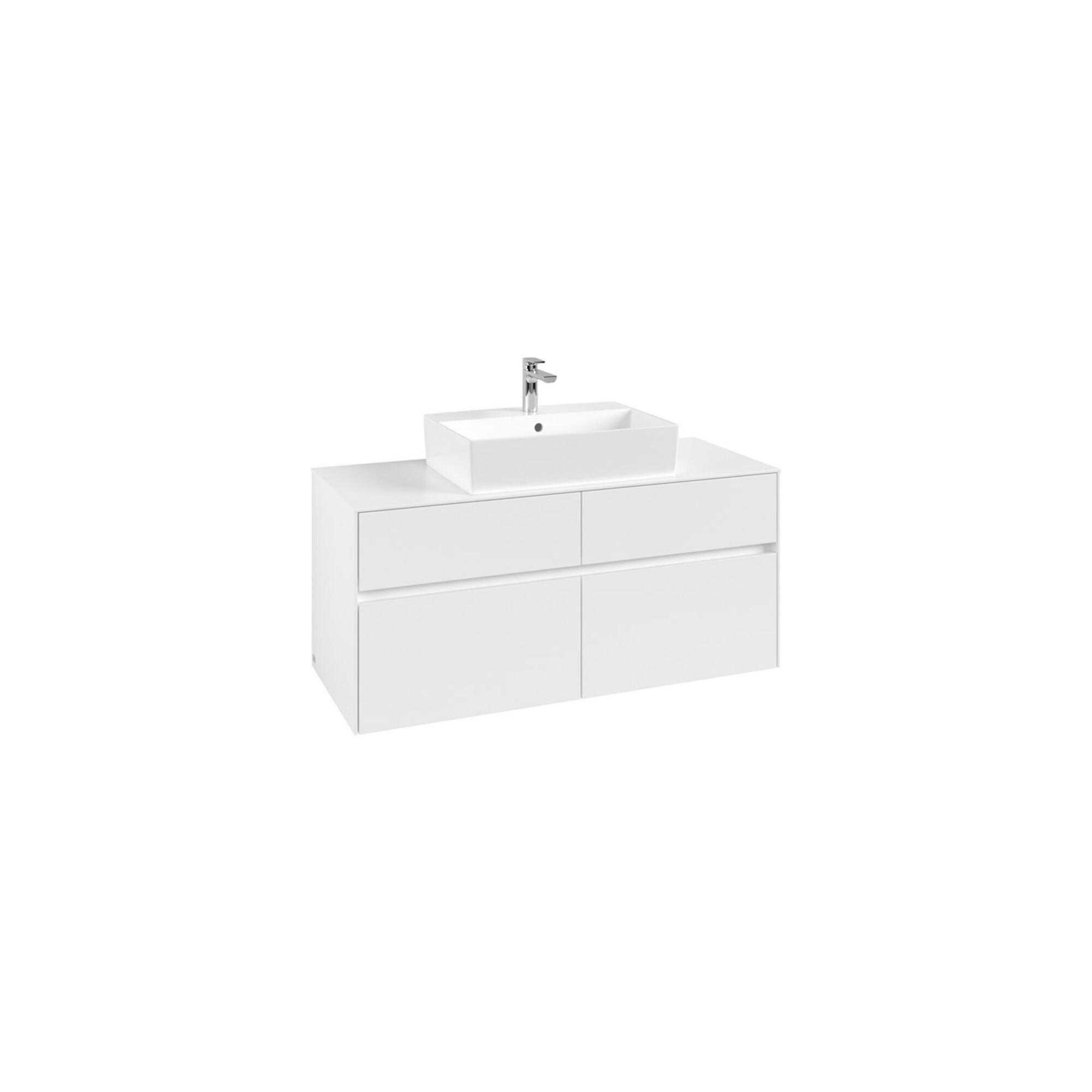 V&B Waschtischunterschrank Collaro 120X54,8X50Cm, Wt Mittig, White Matt ; Villeroy & Boch (C12800MS)