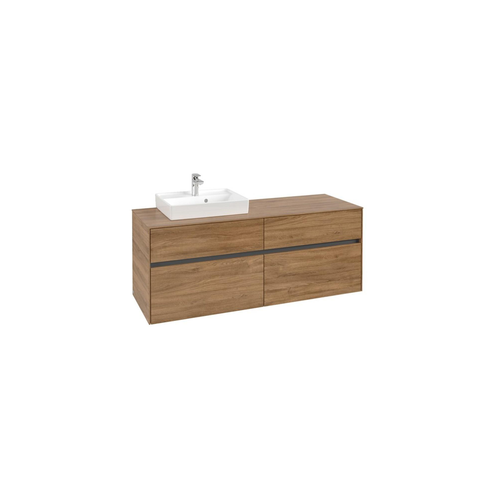 V&B Waschtischunterschrank Collaro 140X54,8X50Cm, Wt Links, Kansas Oak ; Villeroy & Boch (C07400RH)