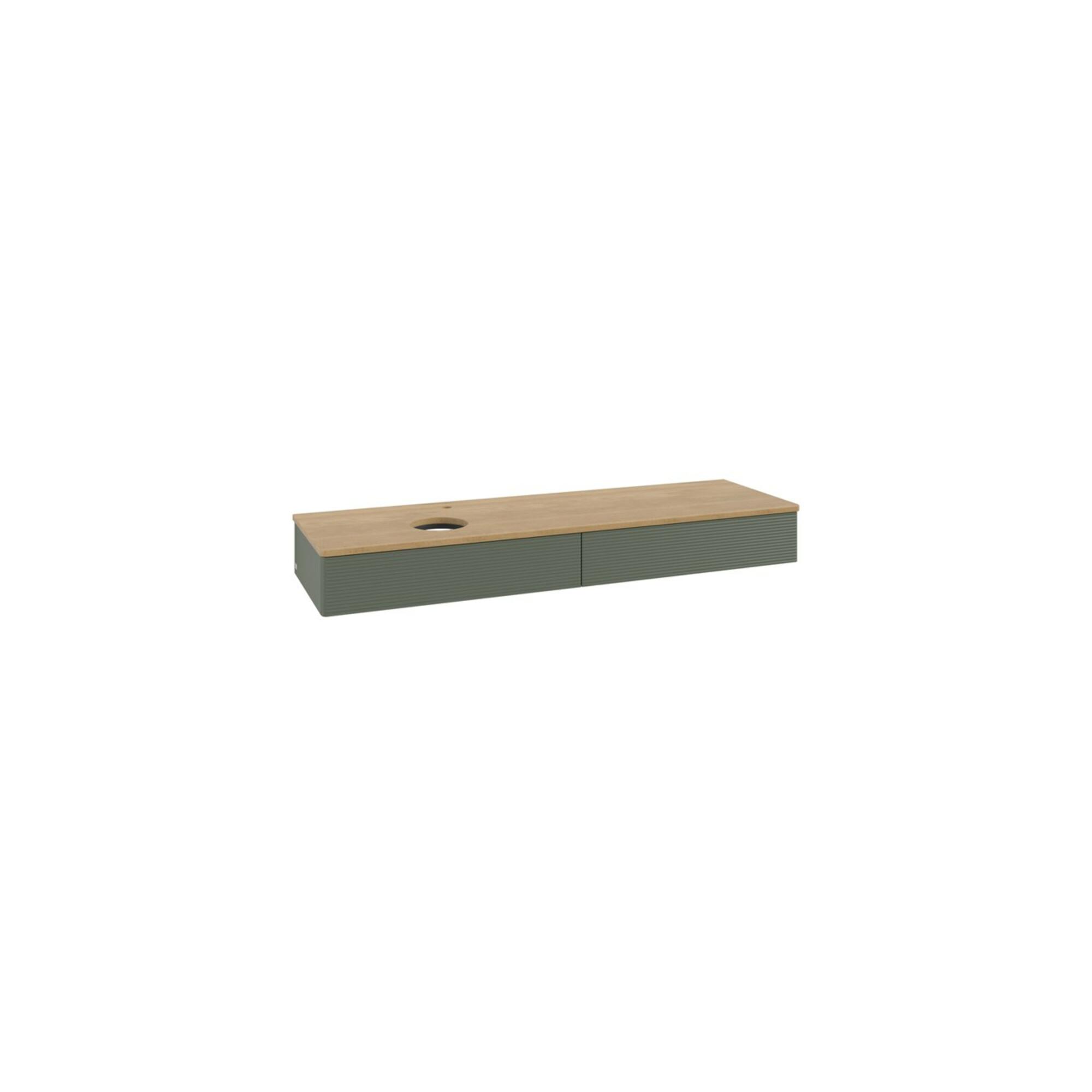 V&B Waschtischunterschrank Mit Frontstruktur -Beleuchtung Antao 160X50Cm, Hl, Wbp Hon. Oa, Le Gre. M Lac ; Villeroy & Boch (L15151HL)