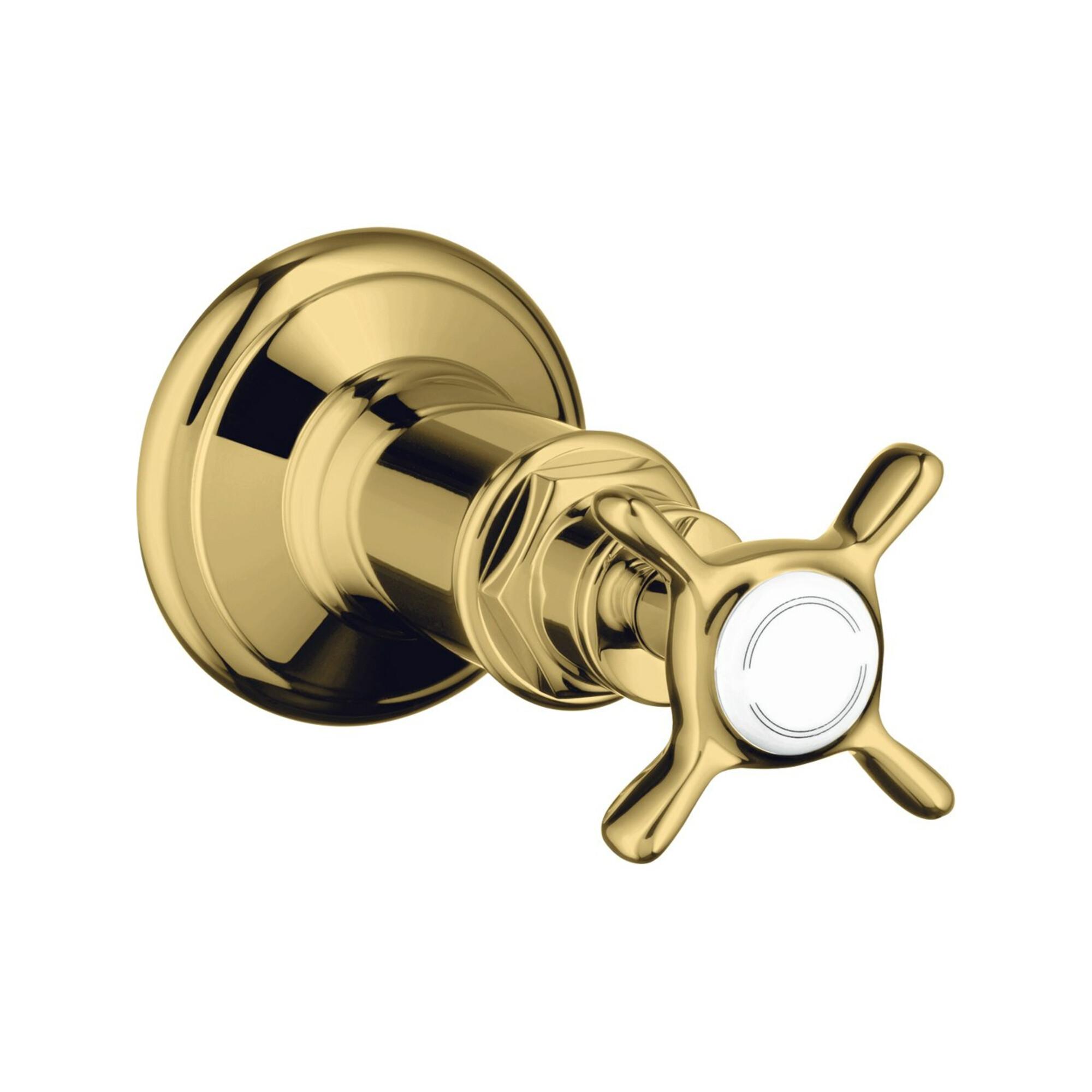 Hansgrohe Fertigmontageset Axor Montreux Up-Absperrvtl., M Kreuz, Pol. Gold Optic (16871990)