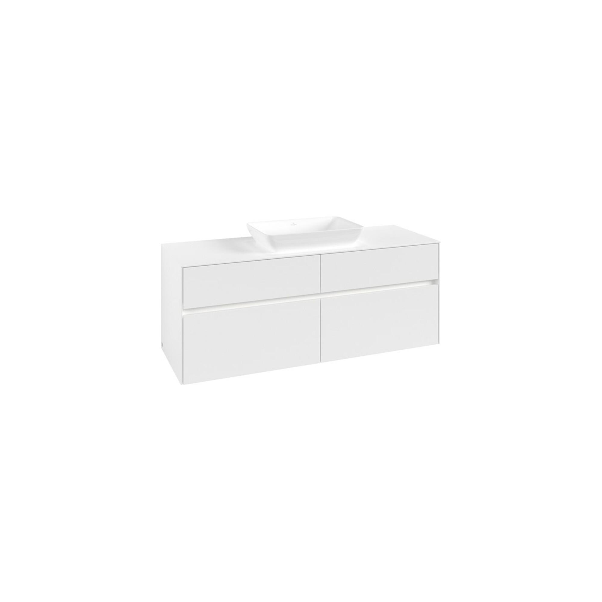 V&B Waschtischunterschrank Collaro 140X54,8X50Cm, F WT Mi, LED 10W, Wh. Ma ; Villeroy & Boch (C116B0MS)