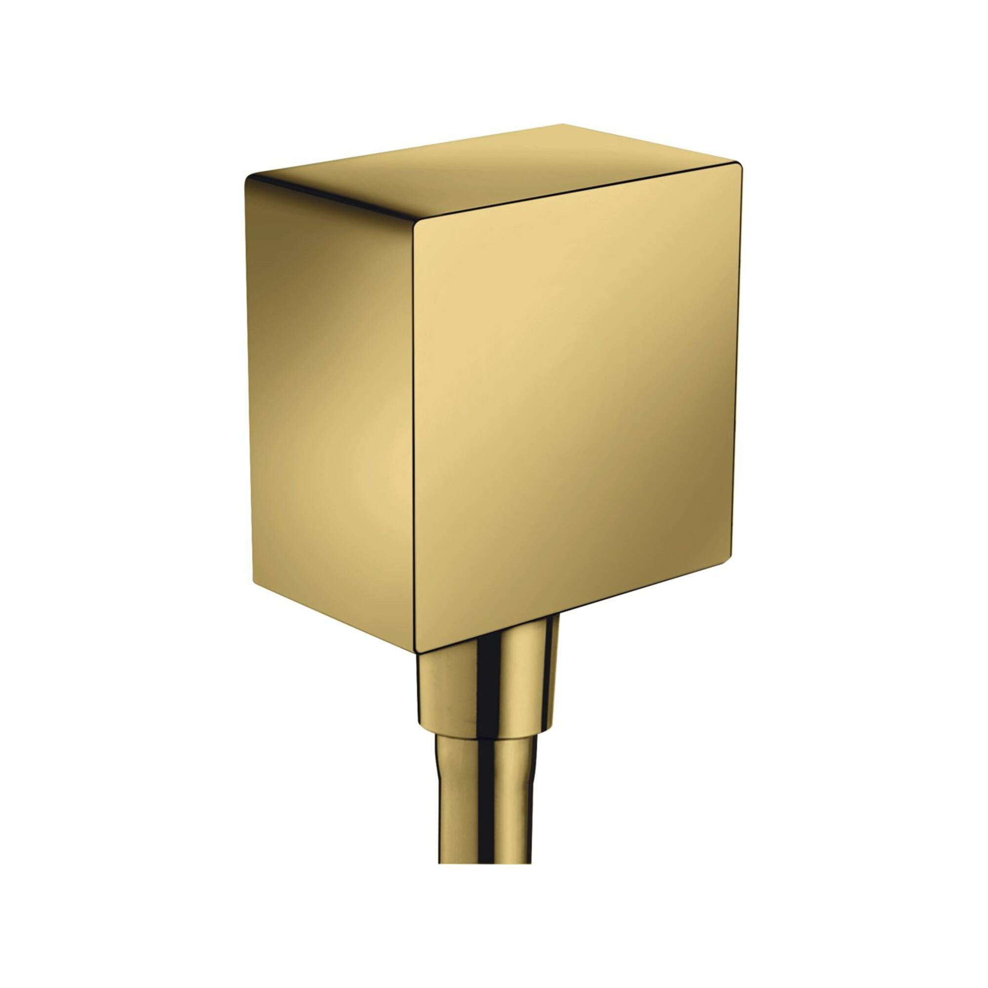 Hansgrohe Schlauchanschluss Fixf Square Axor Eck., M RüCkflussverh., Pol. Gold Optic (36732990)