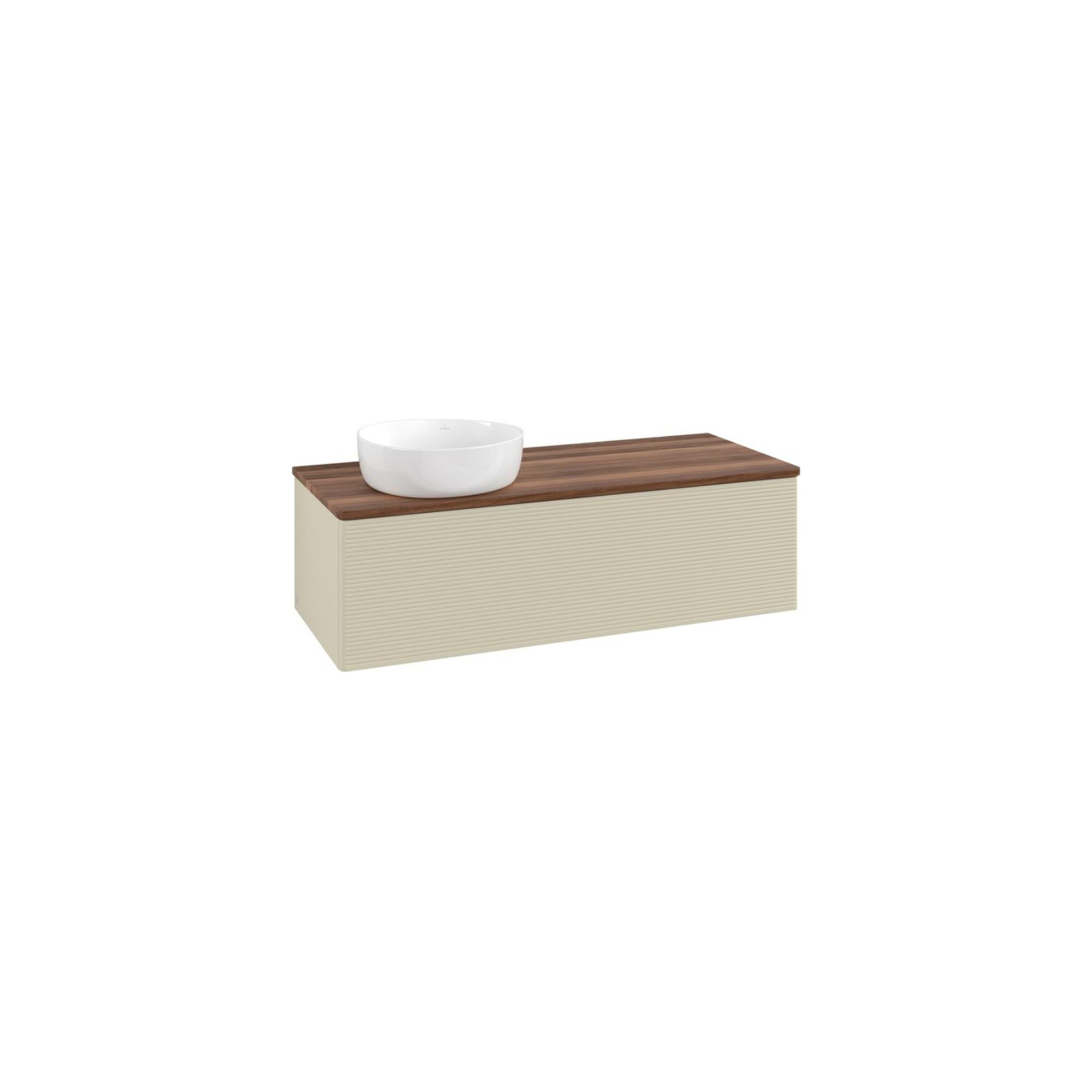 V&B Waschtischunterschrank Mit Frontstruktur Antao 120X36X50Cm, Wbp W. Wal, Si Gr M Lac ; Villeroy & Boch (K33112HJ)
