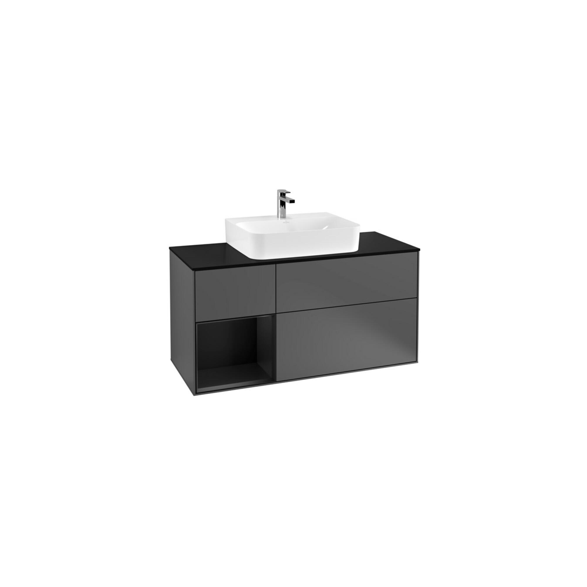 V&B Waschtischunterschrank Finion 120Cm, Pl B M, Rg L B M Lac, Anthrac. M ; Villeroy & Boch (F162PDGK)