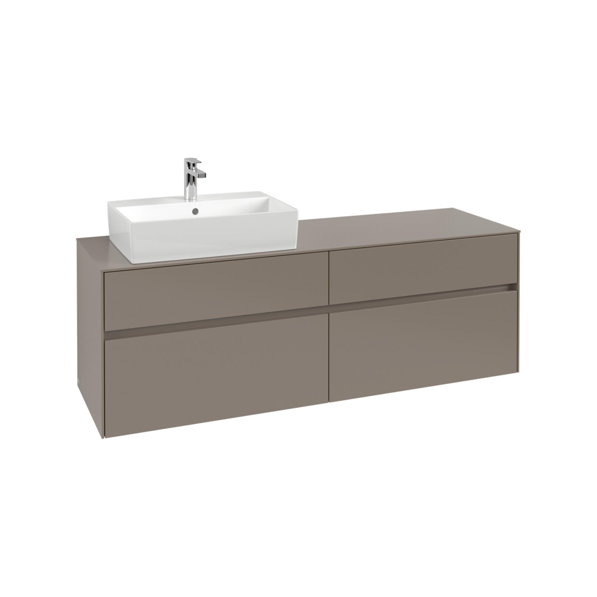 V&B Waschtischunterschrank Collaro 160X54,8X50Cm, Waschtisch Links, Gaphite ; Villeroy & Boch (C13500VR)