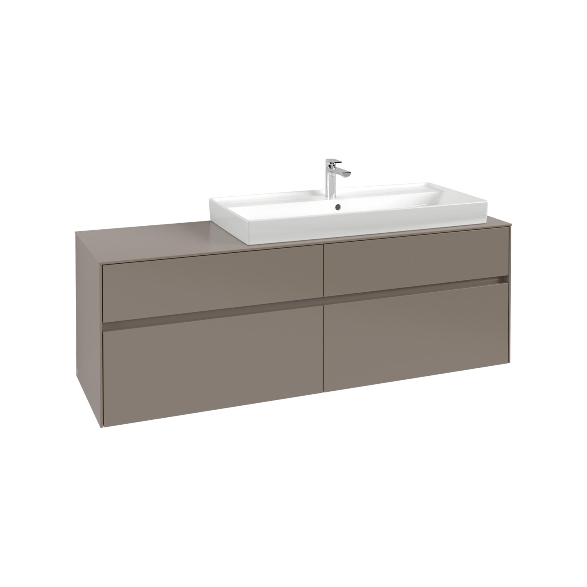 V&B Waschtischunterschrank Collaro 160X54,8X50Cm, WT Rechts, Gaphite ; Villeroy & Boch (C03000VR)