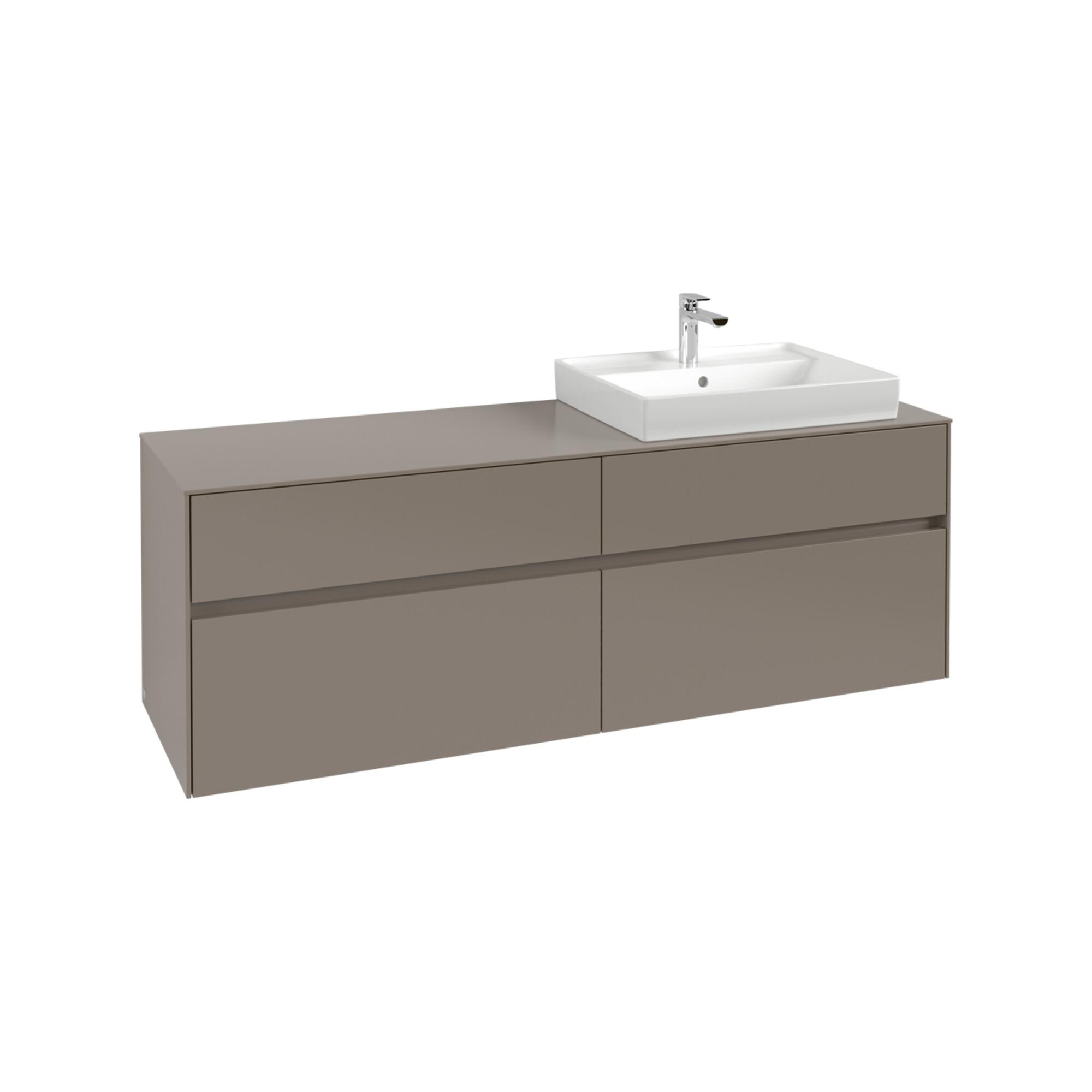 V&B Waschtischunterschrank Collaro 160X54,8X50Cm, WT Rechts, Wine Red ; Villeroy & Boch (C02300AH)