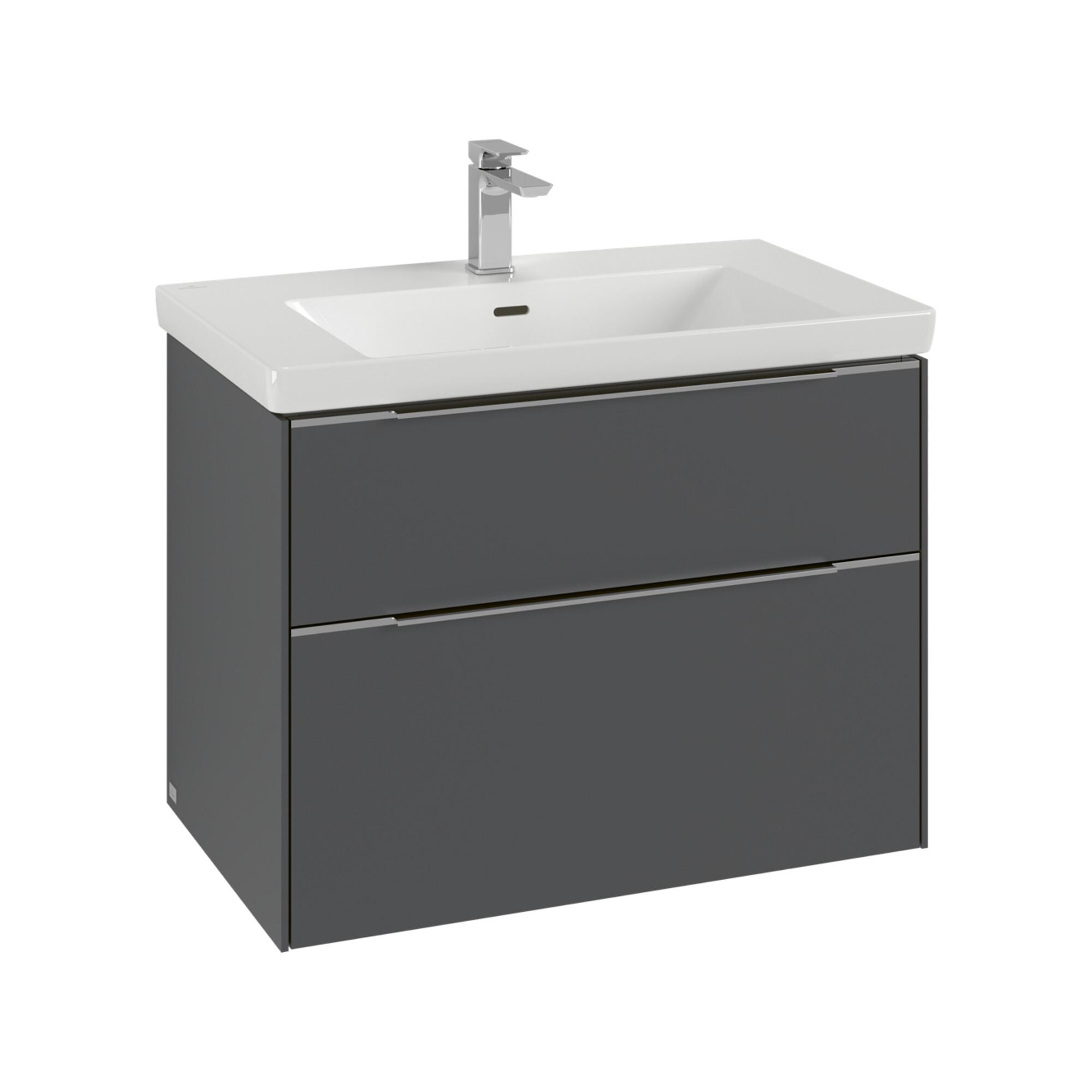 V&B Waschtischunterschrank Subway 3.0 77,2X57,6X47,8Cm, M Le/Gr Alu Gl, Wine R ; Villeroy & Boch (C574L0AH)