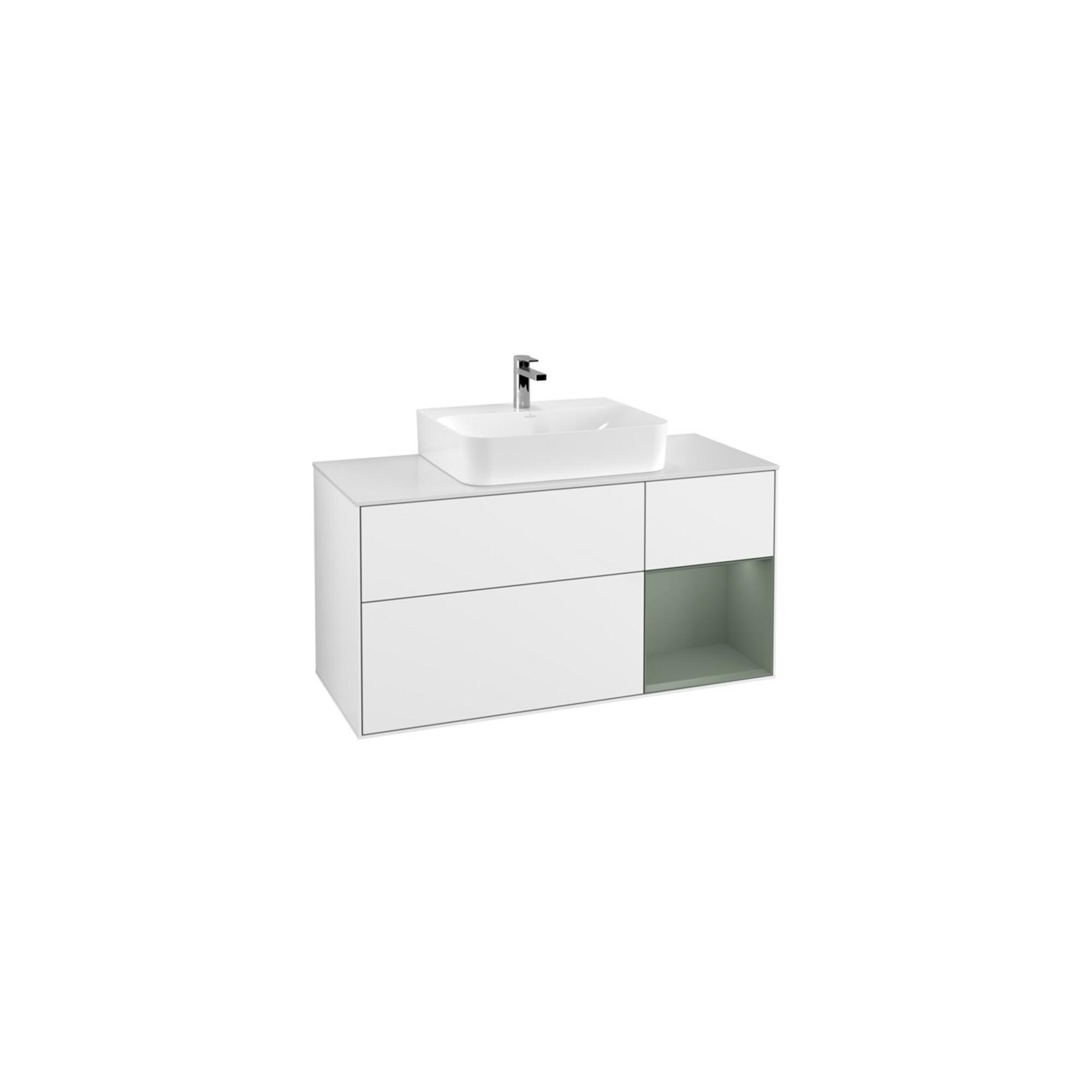 V&B Waschtischunterschrank Finion 120Cm, Pl W M, Rg R Ol M La, Glo Wh. Lac ; Villeroy & Boch (F171GMGF)