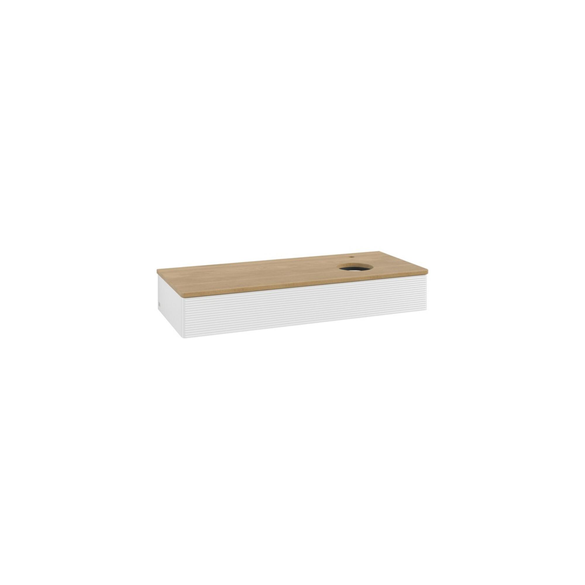 V&B Waschtischunterschrank Mit Frontstruktur, Mit Beleuchtung Antao 120X19X50Cm, Hl, Wbp Hon. Oa, G Wh. Lac ; Villeroy & Boch (L12151GF)