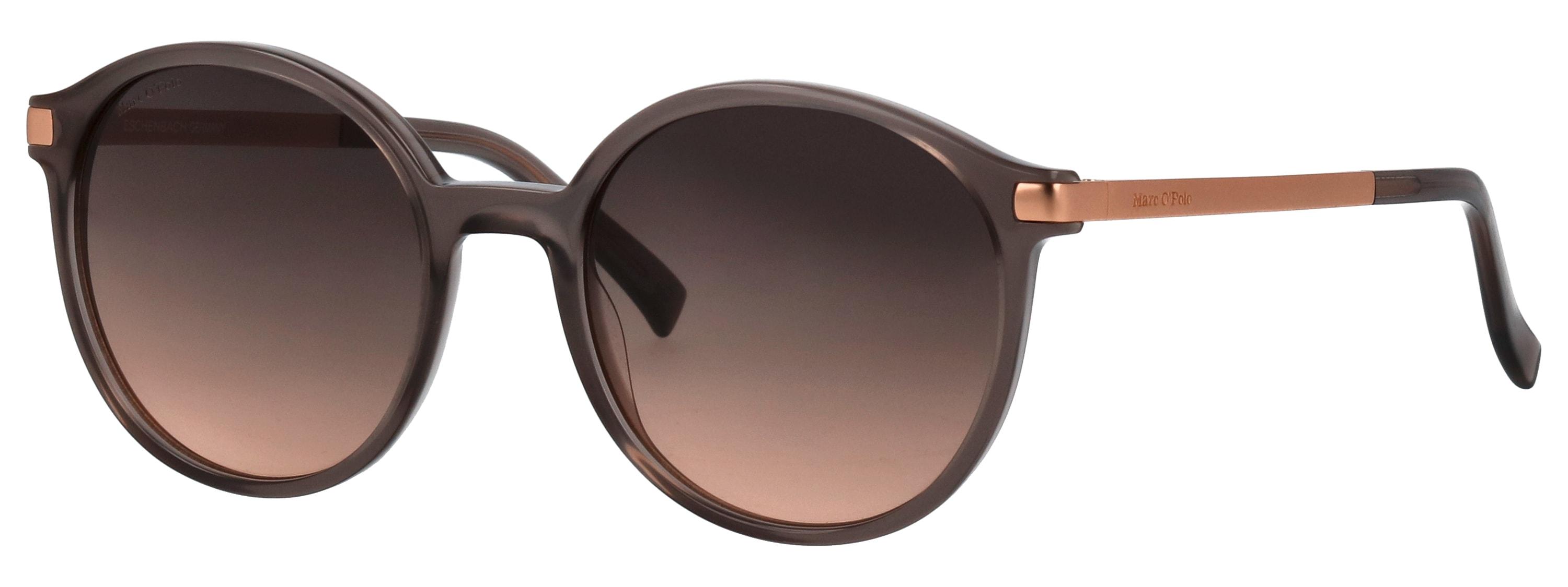 Sonnenbrille Marc O'Polo "Modell 506215", Damen, Braun, Leicht Durchscheinend, Matt, Sonnenbrillen Sonnenbrille, Form Pilot, Logoschriftzug Auf BüGel, Kombifassung