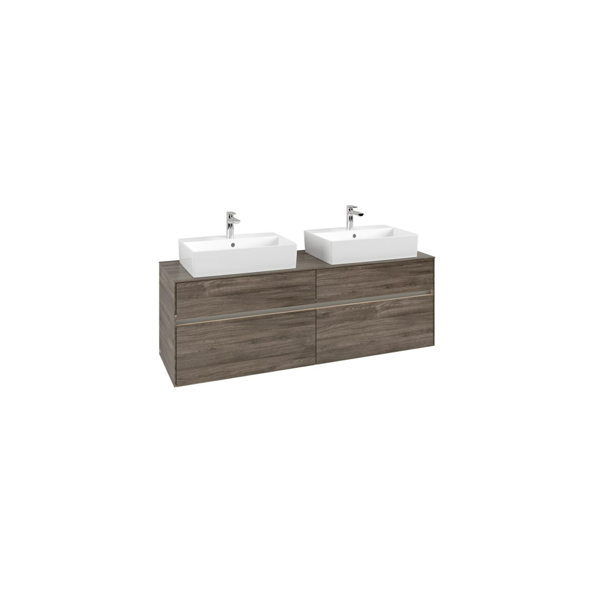 V&B Waschtischunterschrank Collaro 160X54,8X50Cm, F 2 Wt, Led 12W, St. Oa ; Villeroy & Boch (C137B0RK)