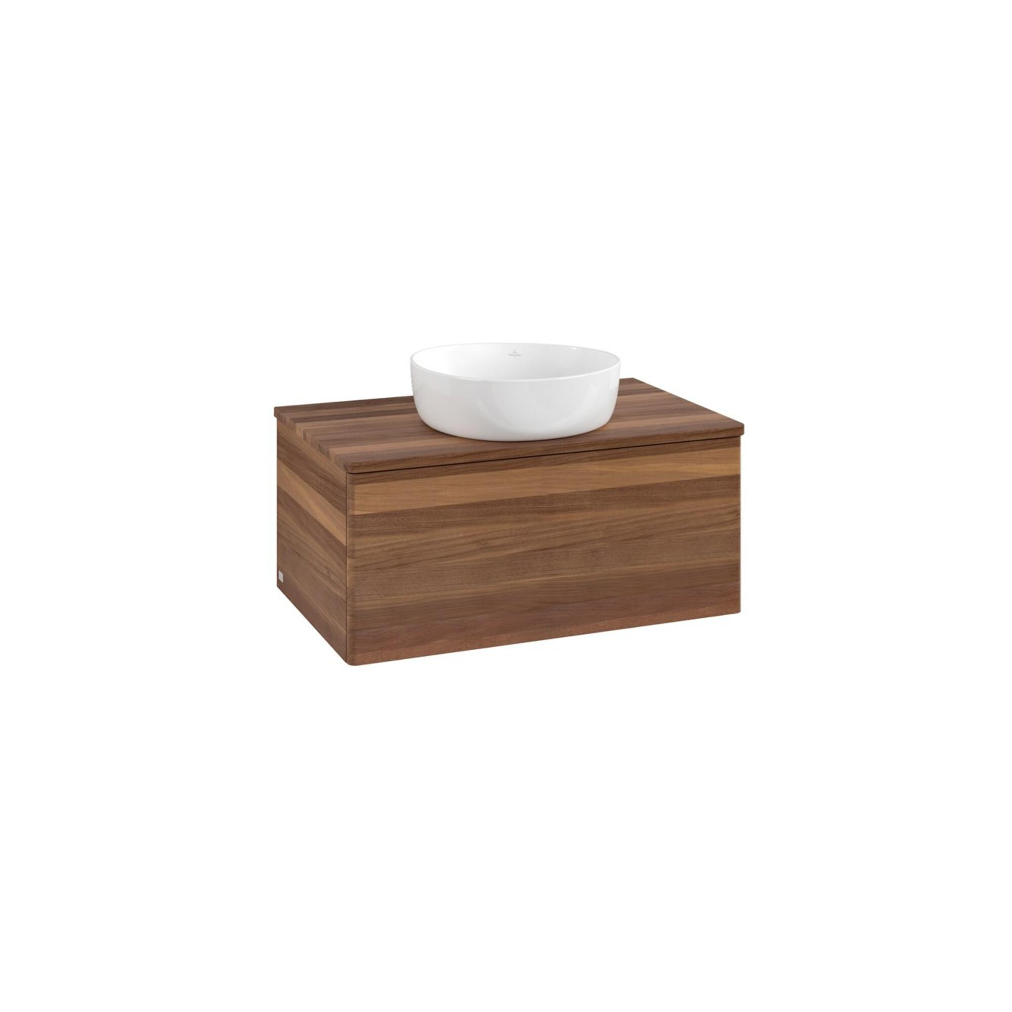 V&B Waschtischunterschrank Ohne Frontstruktur -Beleuchtung Antao 80X36X50Cm, Wbp-Farbe W. Wal, W. Walnut ; Villeroy & Boch (L30012HM)