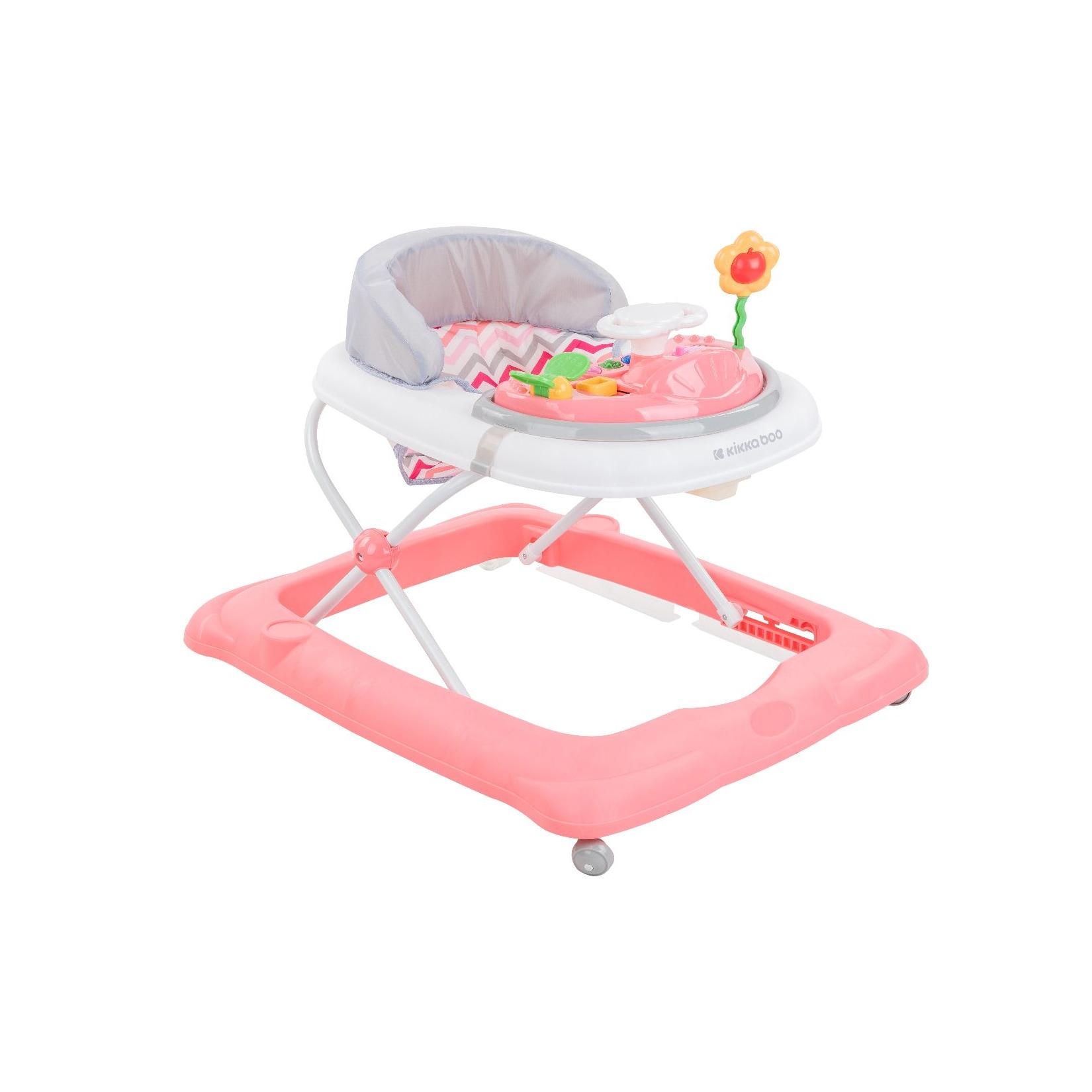 Kikkaboo Lauflernhilfe Misty klappbar 3-fach höhenverstellbar Musik Spielcenter rosa pink