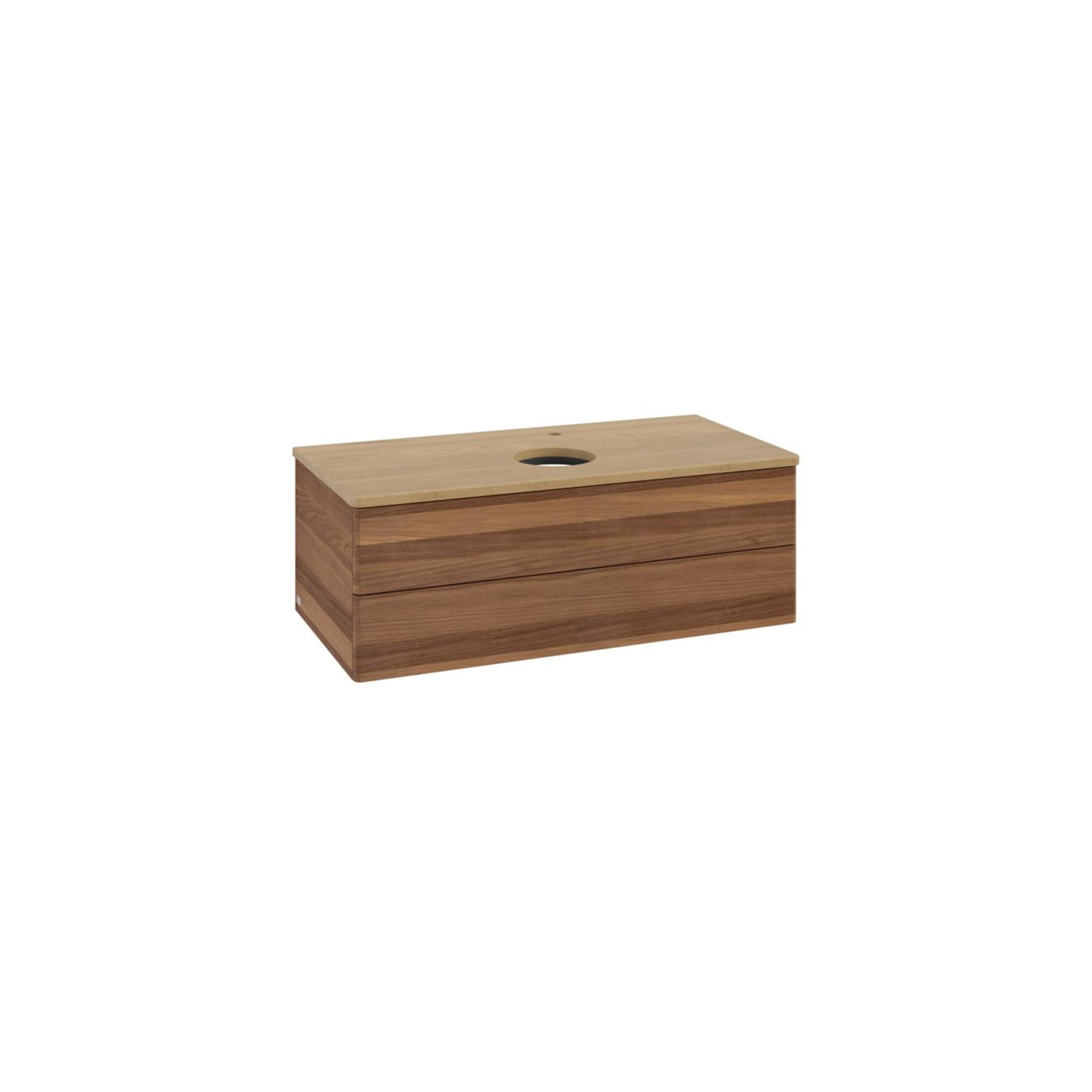 V&B Waschtischunterschrank Ohne Frontstruktur -Beleuchtung Antao 100X36X50Cm, Hl, Wbp Hon. Oa, W. Wal ; Villeroy & Boch (L20051HM)
