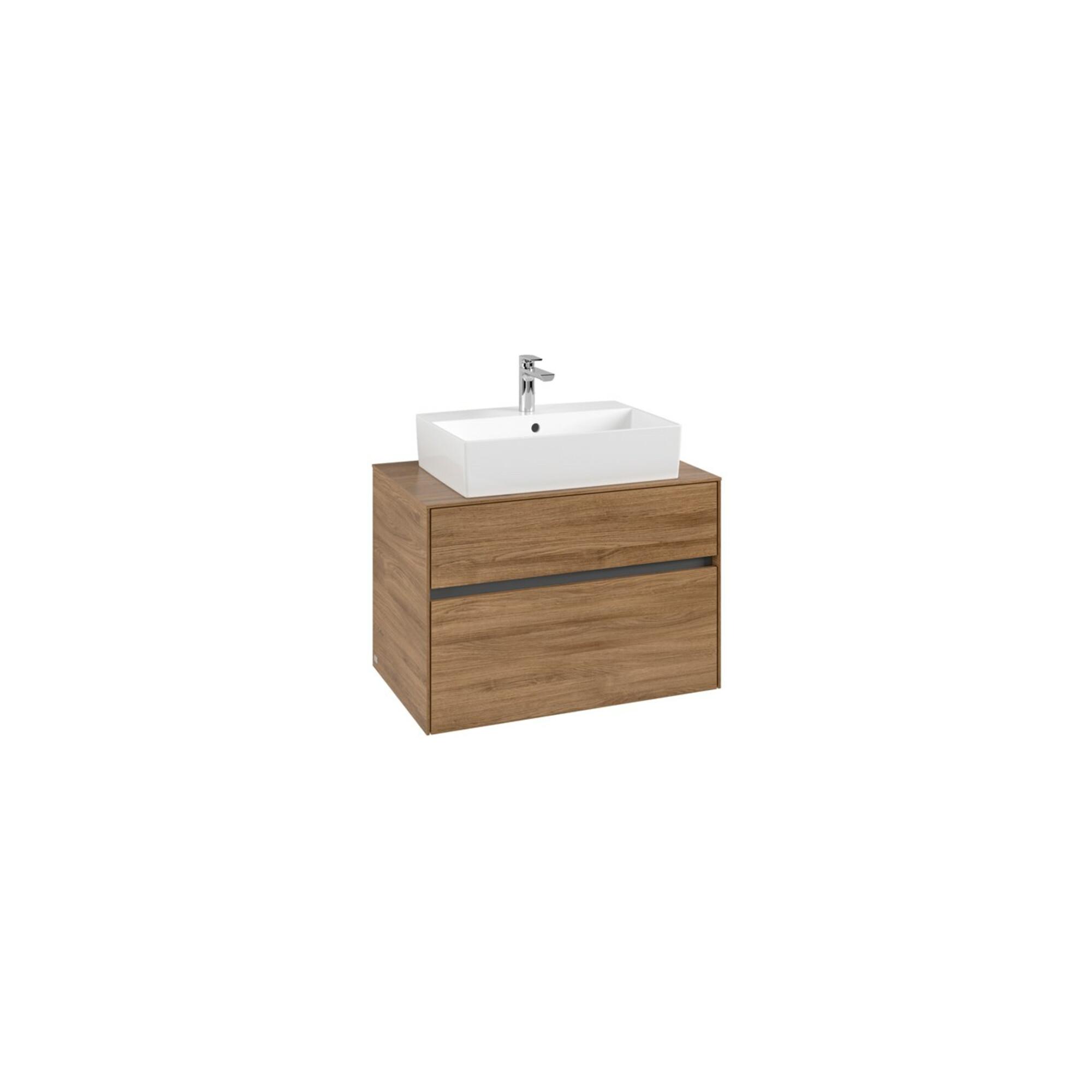 V&B Waschtischunterschrank Collaro 80X54,8X50Cm, Wt Mittig, Kansas Oak ; Villeroy & Boch (C12400RH)