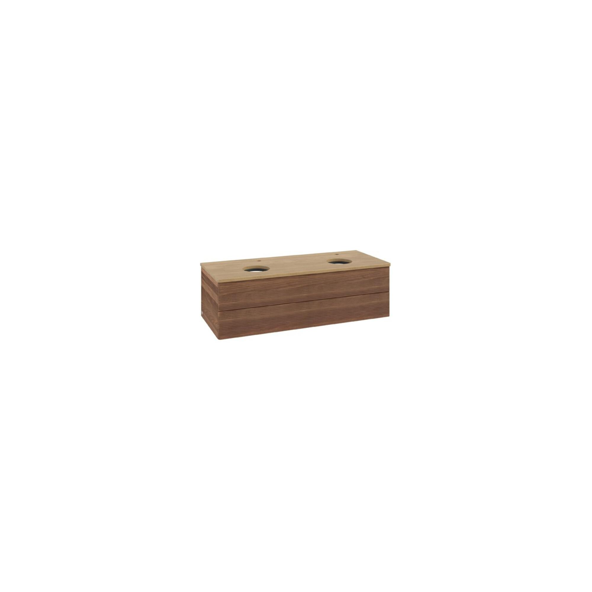V&B Waschtischunterschrank Mit Frontstruktur Antao 120X36X50Cm, Hl, Wbp Hon. Oa, W. Wal ; Villeroy & Boch (K24151HM)