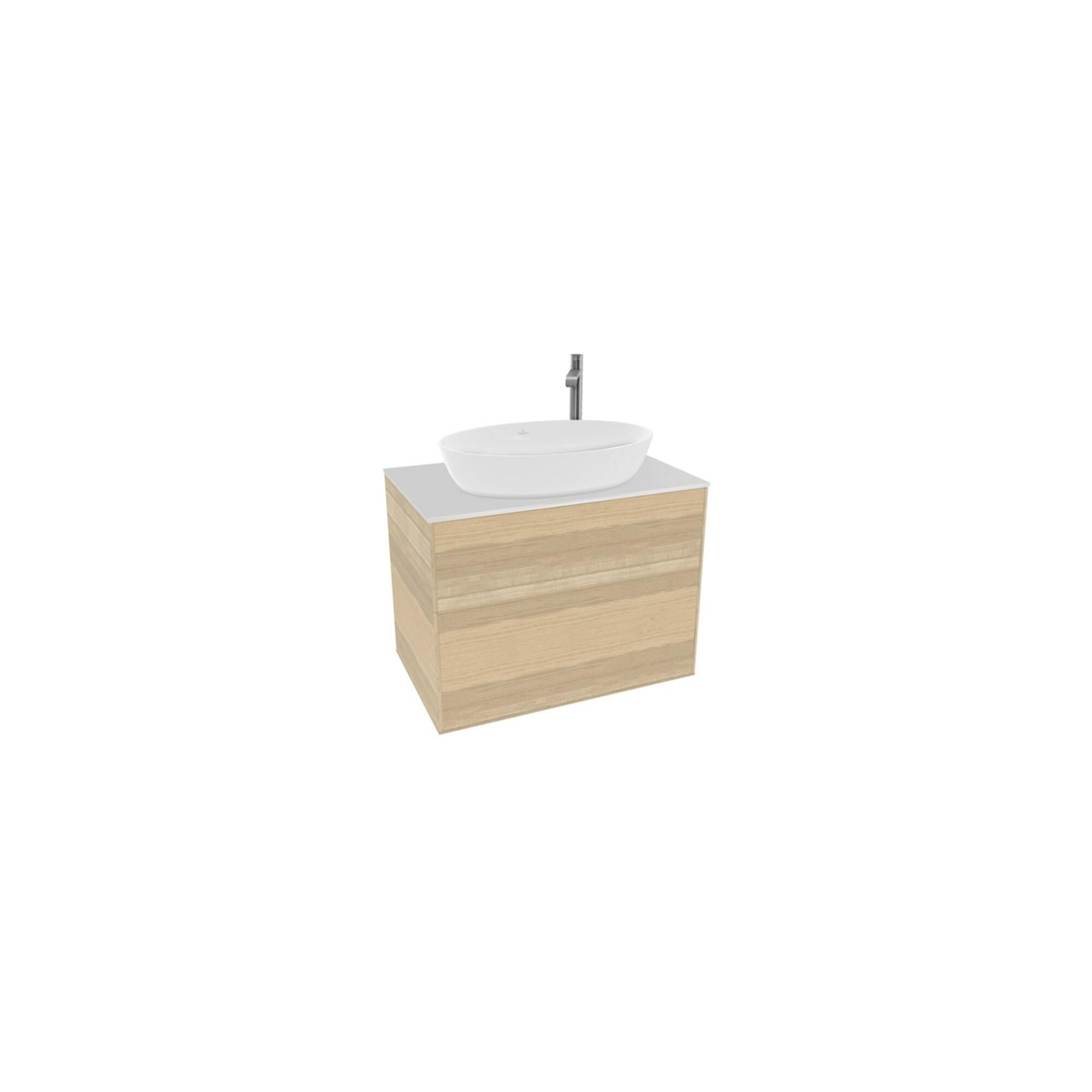 V&B Waschtischunterschrank Finion 80X60,3Cm, Abd.-Pl. Wh. Matt, Oak Veneer ; Villeroy & Boch (F87100PC)
