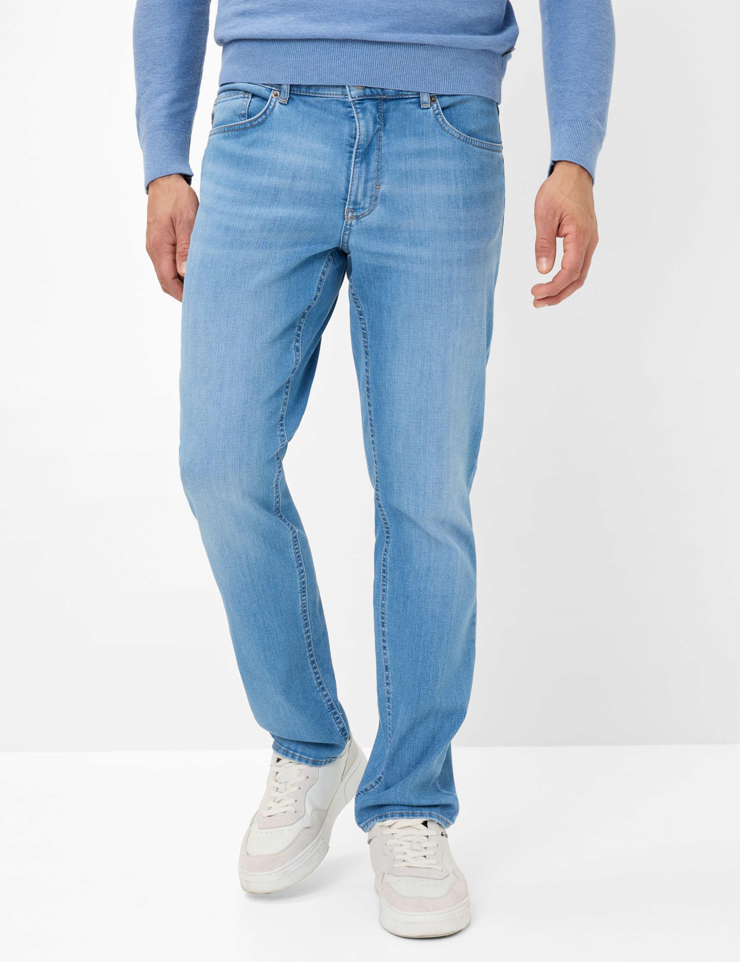 Brax Herren Five-Pocket-Hose Style COOPER, denim hellblau, Gr. 44/34