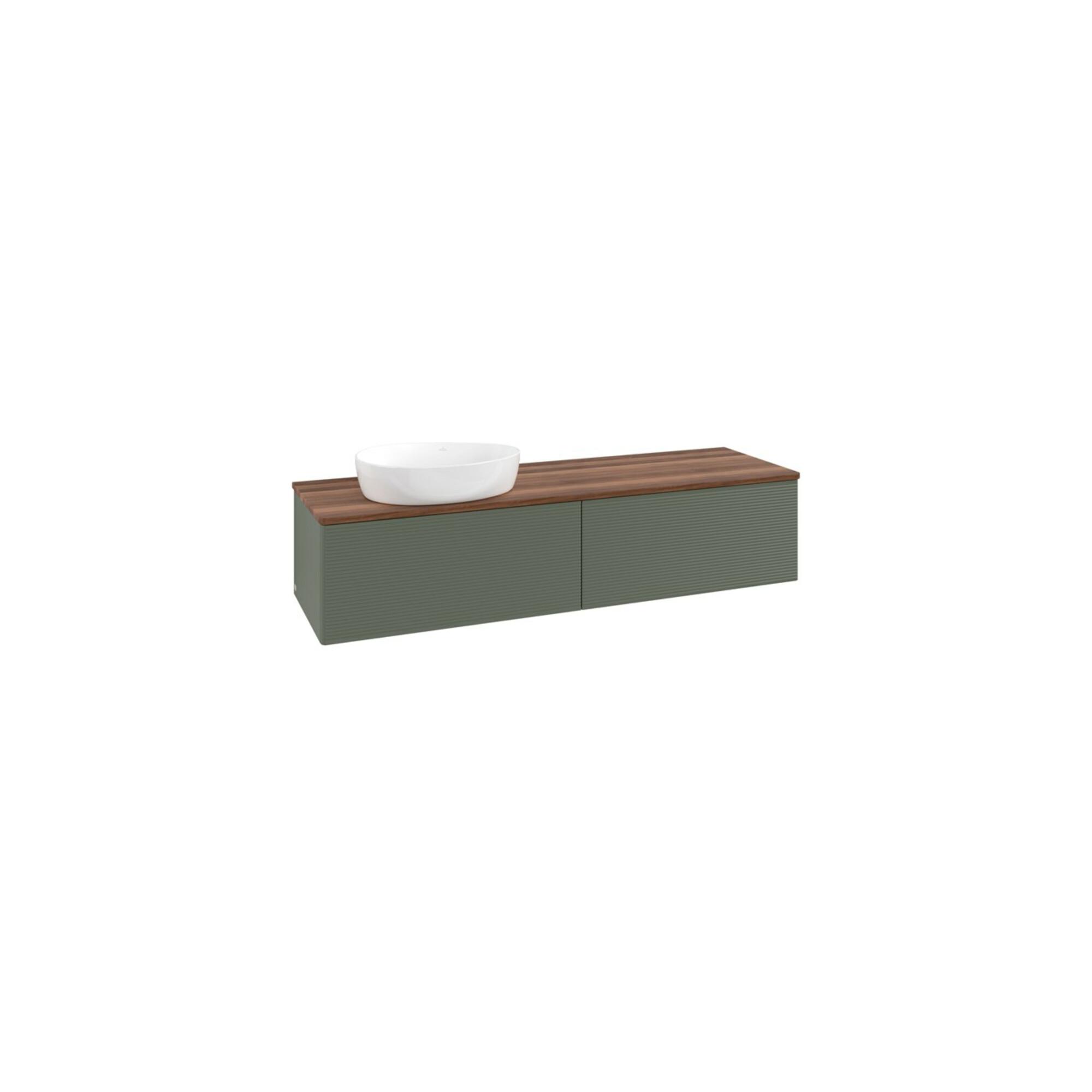 V&B Waschtischunterschrank Mit Frontstruktur -Beleuchtung Antao 160X50Cm, WBP W. Wal, Lea Gre. M Lac ; Villeroy & Boch (L37112HL)