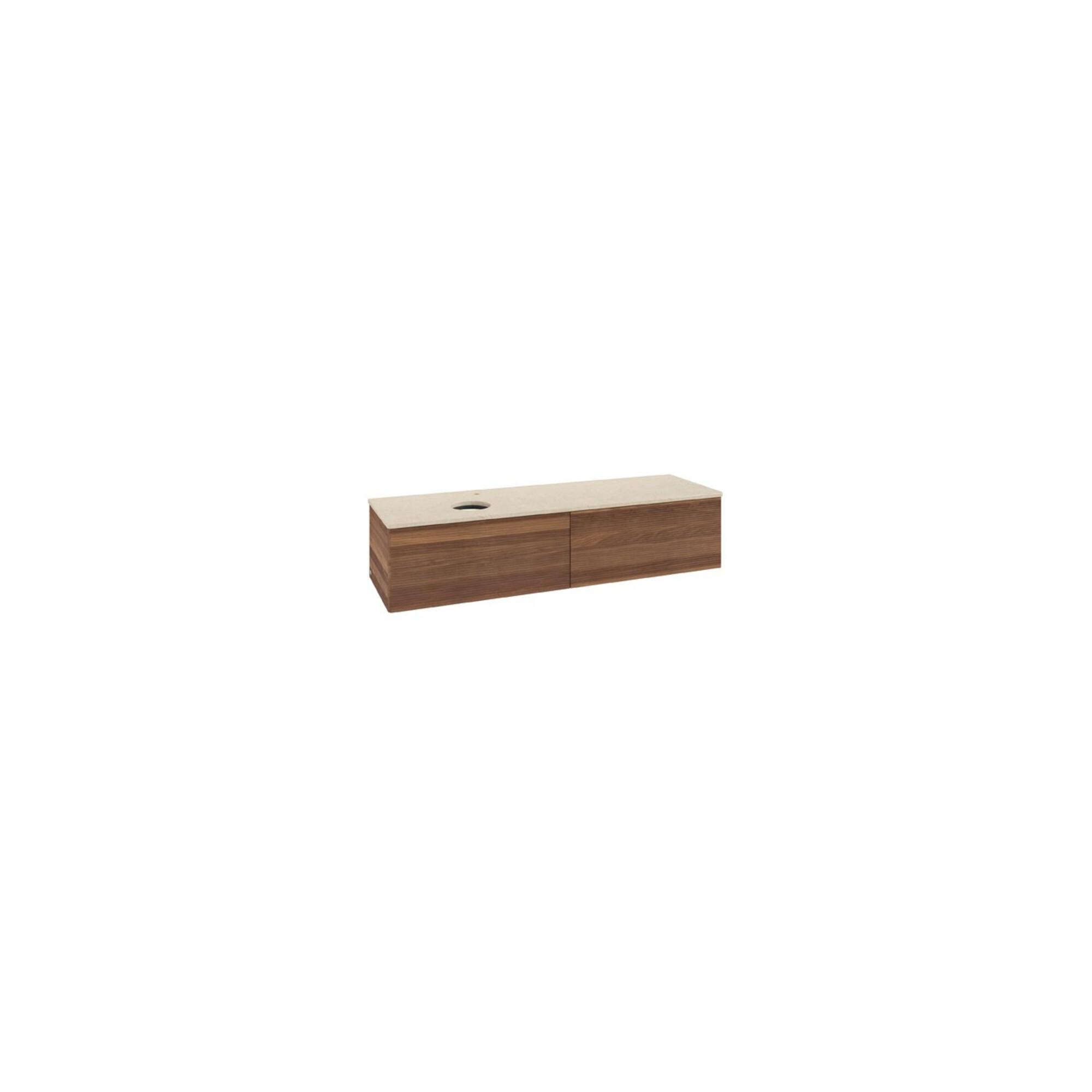 V&B Waschtischunterschrank Mit Frontstruktur Antao 160X50Cm, Hl, Wbp-Farbe Botti., W. Wal ; Villeroy & Boch (K37153HM)