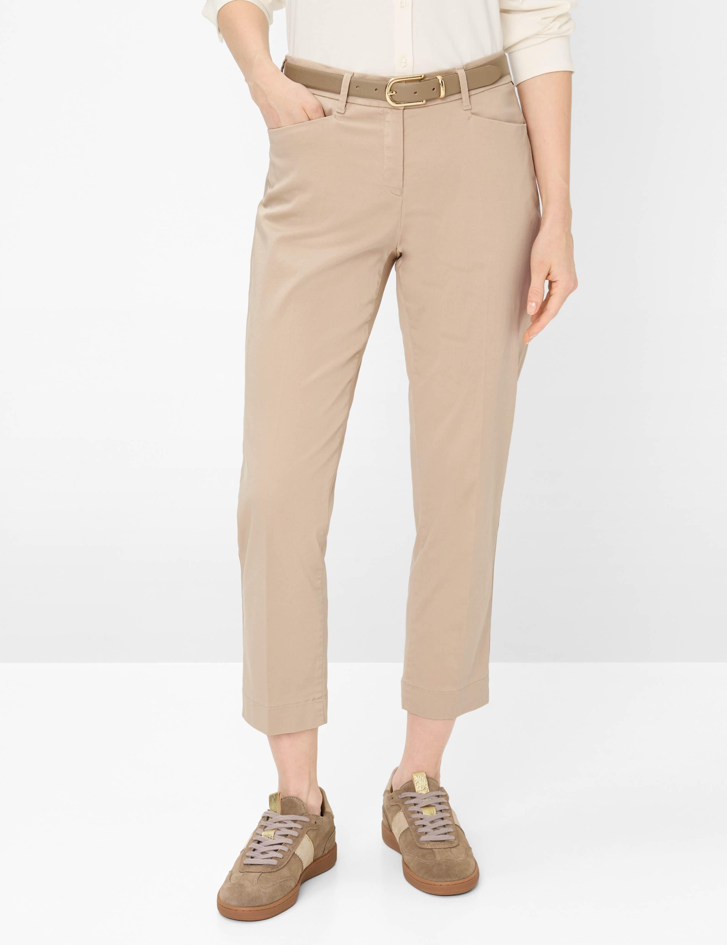 Brax Damen Chino Style Mara S Almond, Beige, Gr. 46