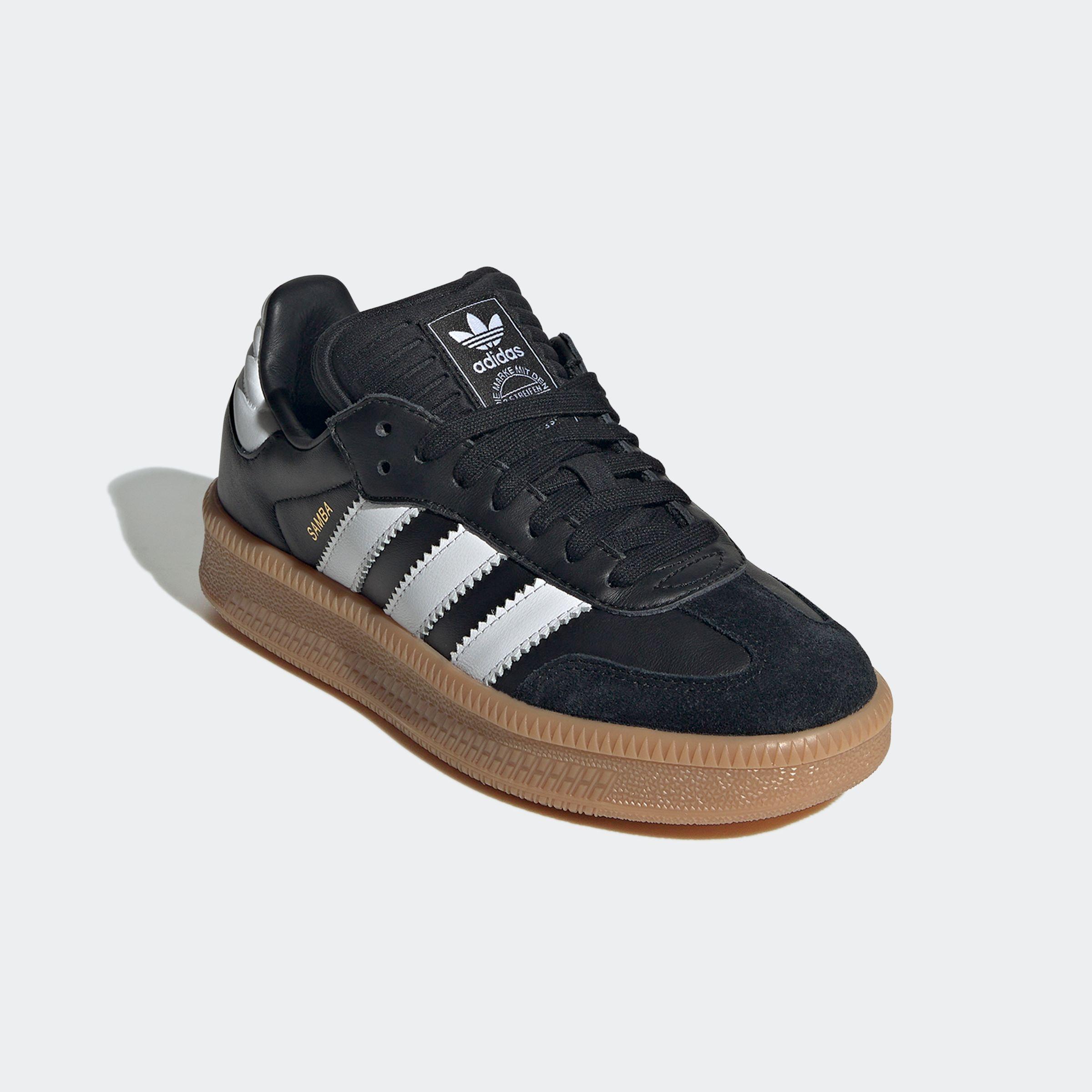 Sneaker adidas originals "Samba XLG Kids", MäDchen, Gr. 38,5, Schwarz-Weiß (Core Schwarz, Ftwr Weiß, Gum 3), Leder, Synthetik, Schuhe Sneaker, Mit ErhöHter Sohle Und Gepolsterter Zunge, FüR Kinder & Jugendliche