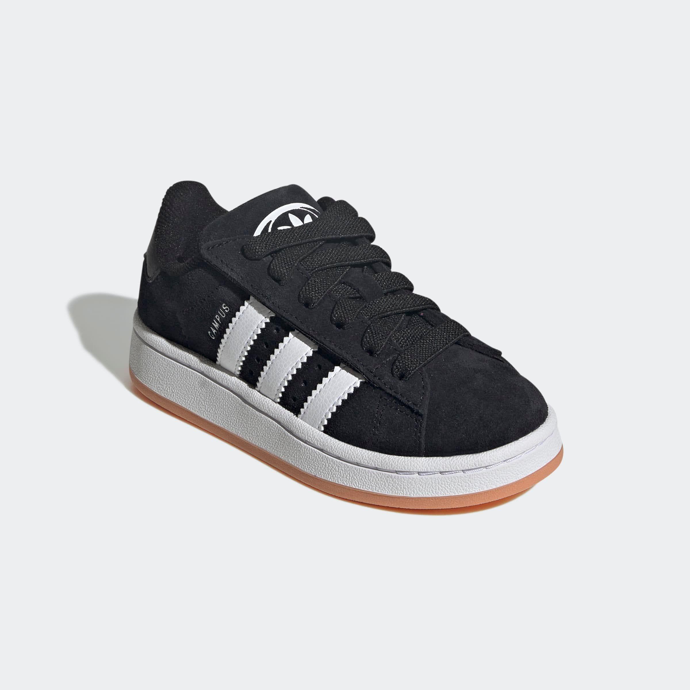 Sneaker Adidas Originals "Campus 00S Comfort Closure Elastic Lace Kids", MäDchen, Gr. 28, Schwarz-Weiß (Core Schwarz, Ftwr Weiß, Ftwr Weiß), Leder, Schuhe Sneaker, FüR Kinder & Jugendliche