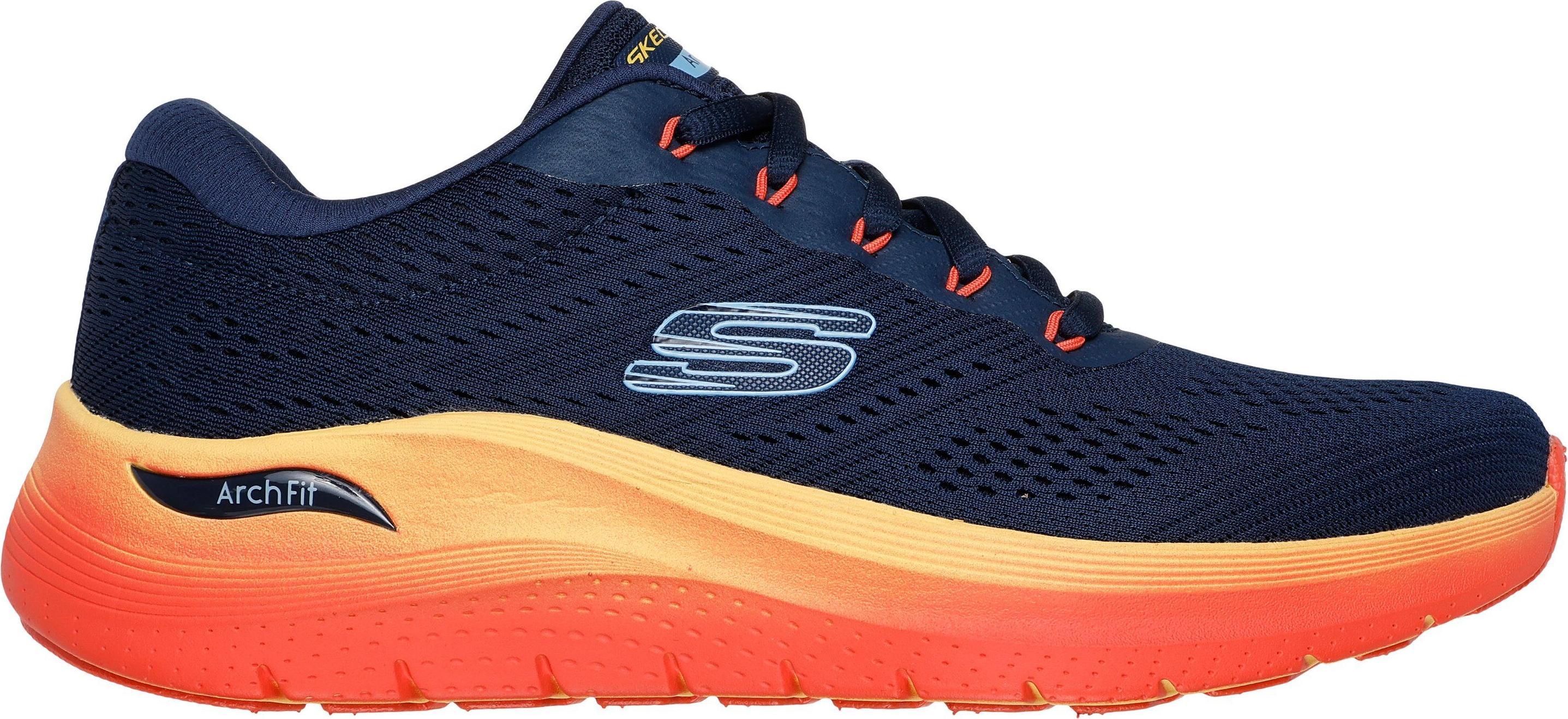 Skechers Scarpe Da Ginnastica Basse Uomo Arch Fit 2.0 Blu Scuro Tessile Lavabile In Lavatrice Vegan Taglia: 44