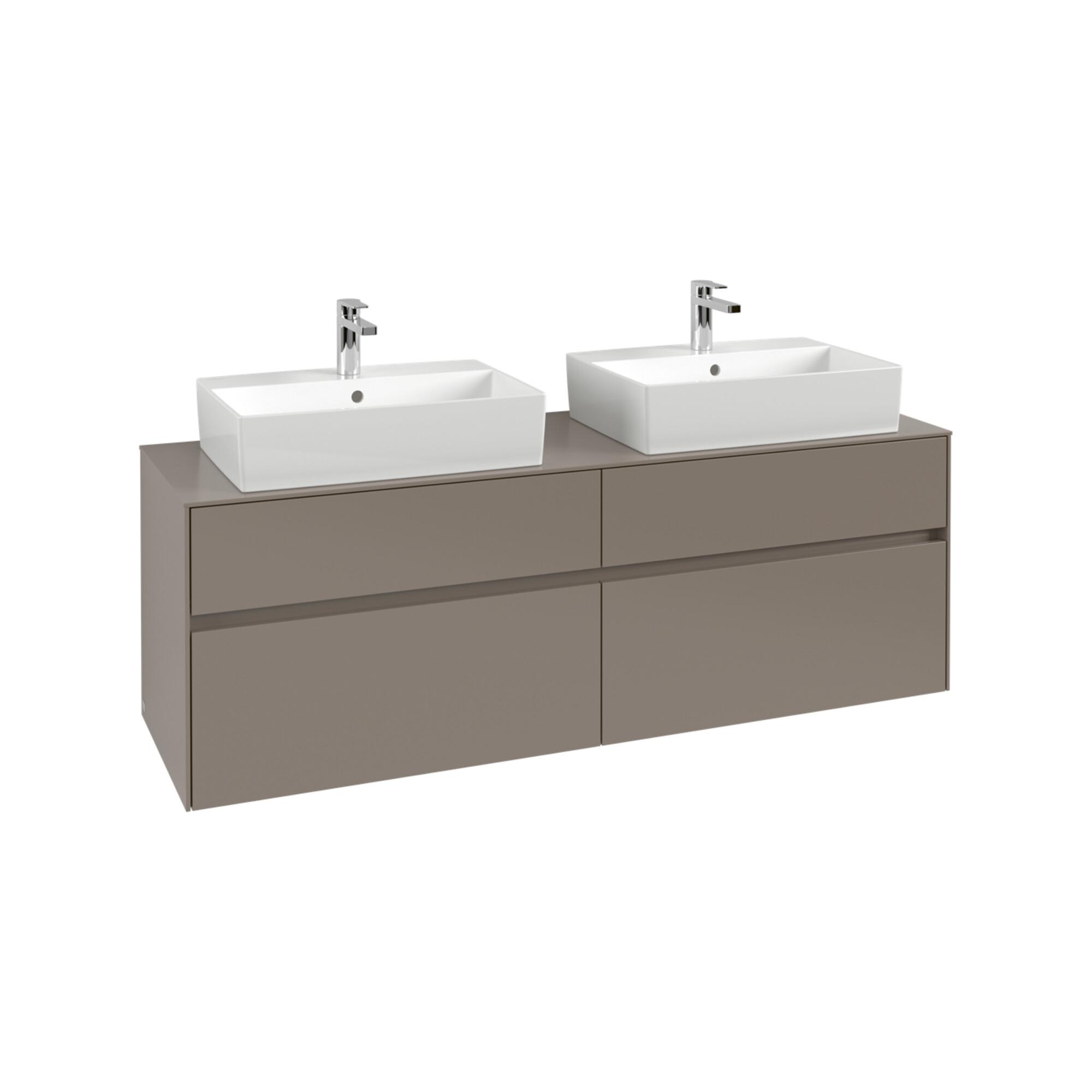 V&B Waschtischunterschrank Collaro 160X54,8X50Cm, F 2 Wt, Black Oak ; Villeroy & Boch (C13700AB)