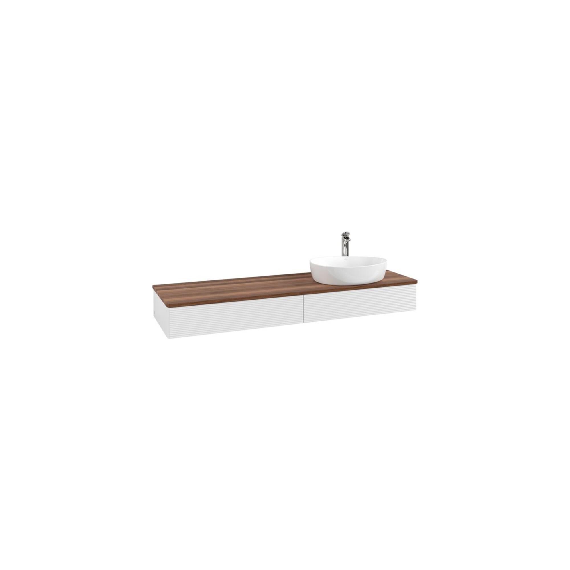 V&B Waschtischunterschrank Mit Frontstruktur Antao 160X50Cm, Hl, Wbp W. Wal, Glo Wh. Lac ; Villeroy & Boch (K16152GF)