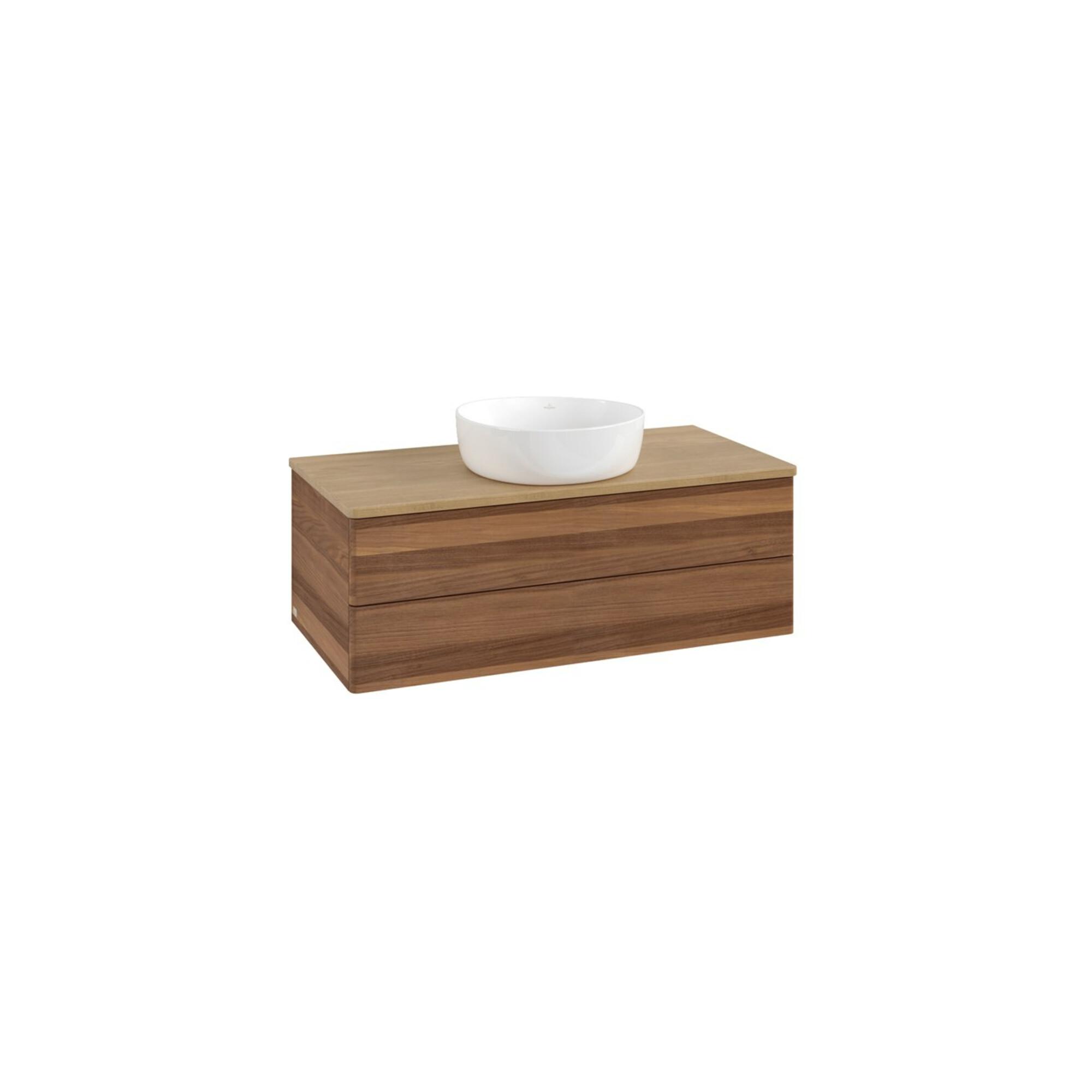 V&B Waschtischunterschrank Ohne Frontstruktur Antao 100X36X50Cm, Wbp-Farbe Hon. Oa, W. Wal ; Villeroy & Boch (K20011HM)