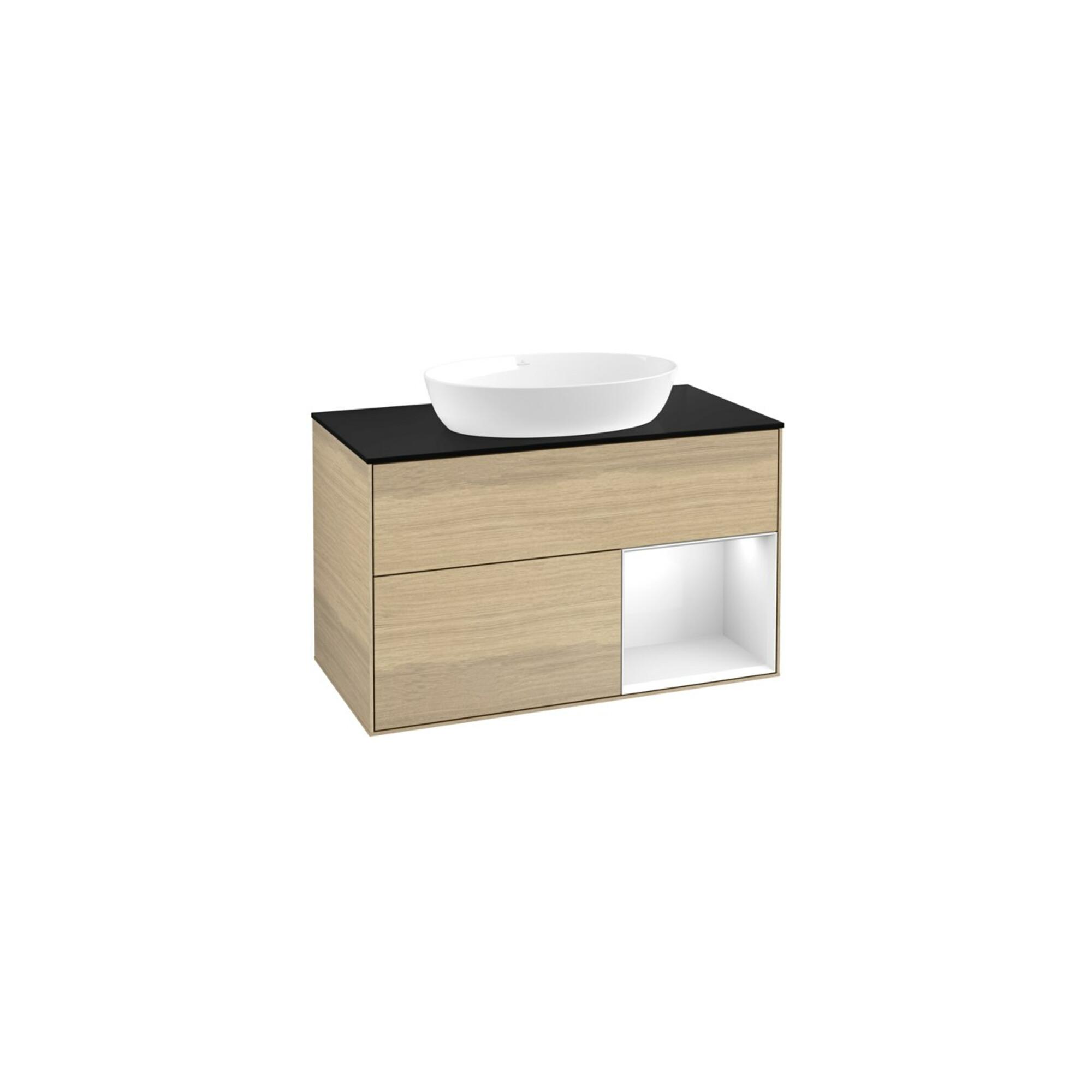 V&B Waschtischunterschrank Finion 100, Pl Bla M, Reg Glo Wh. Lac, Oa Ven ; Villeroy & Boch (FA22GFPC)