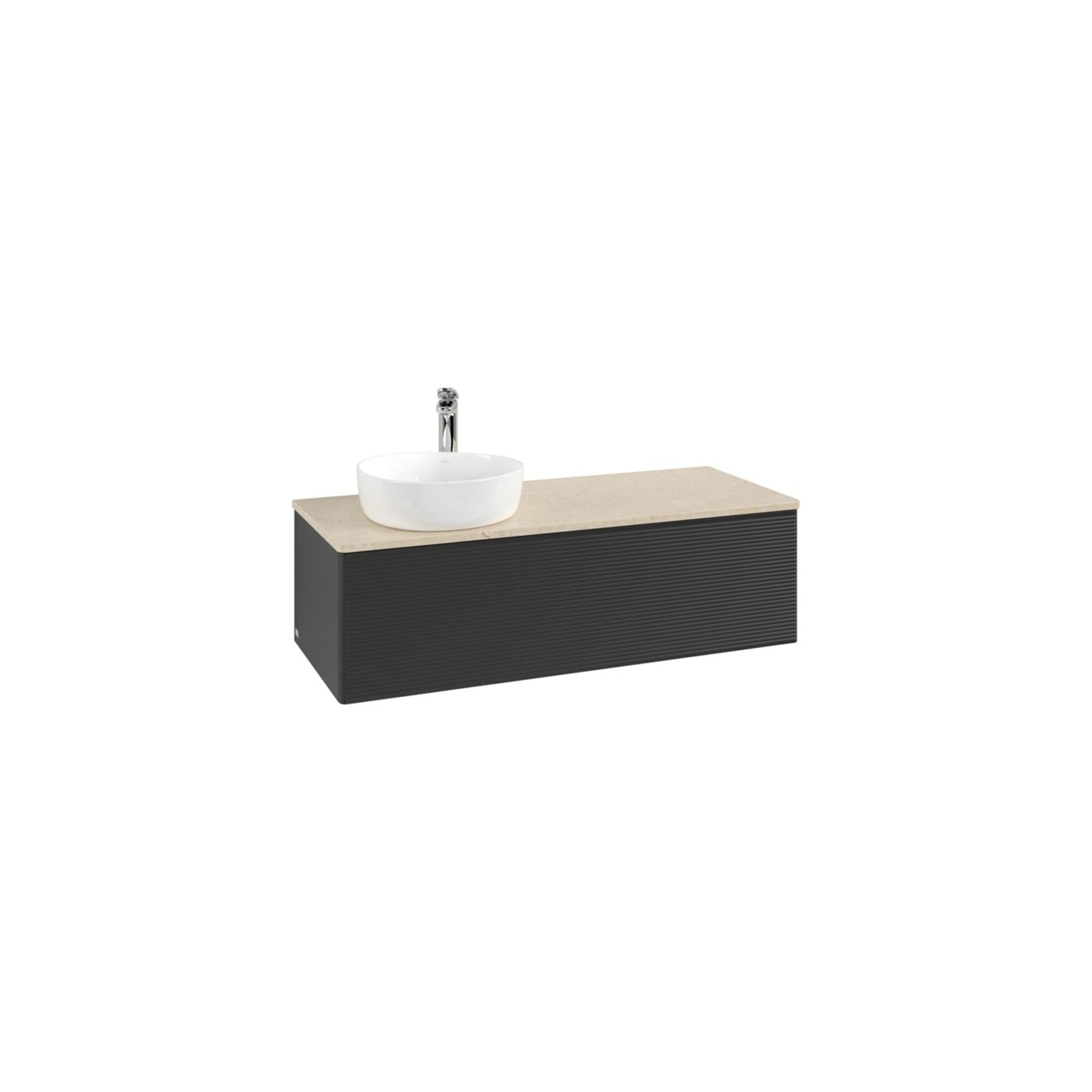 V&B Waschtischunterschrank Mit Frontstruktur, Mit Beleuchtung Antao 120X36X50Cm, Hl, WBP Botti., Bla M Lac ; Villeroy & Boch (L33153PD)