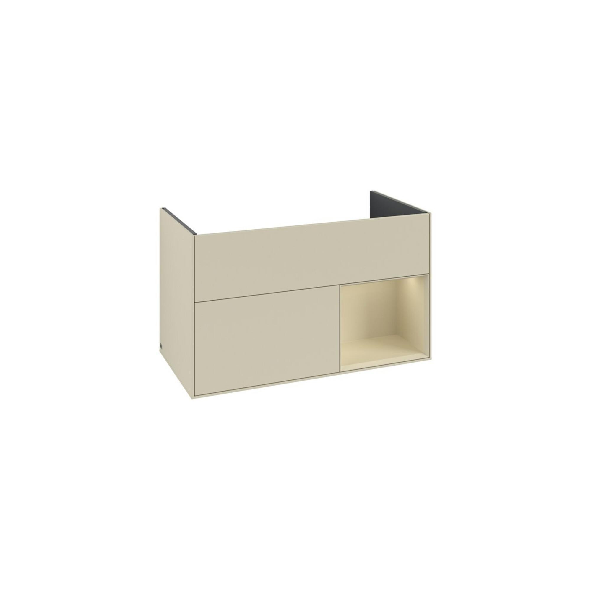 V&B Waschtischunterschrank Finion Reg Re Si Gr M Lac, Si Grey Matt Lacquer ; Villeroy & Boch (F040HJHJ)