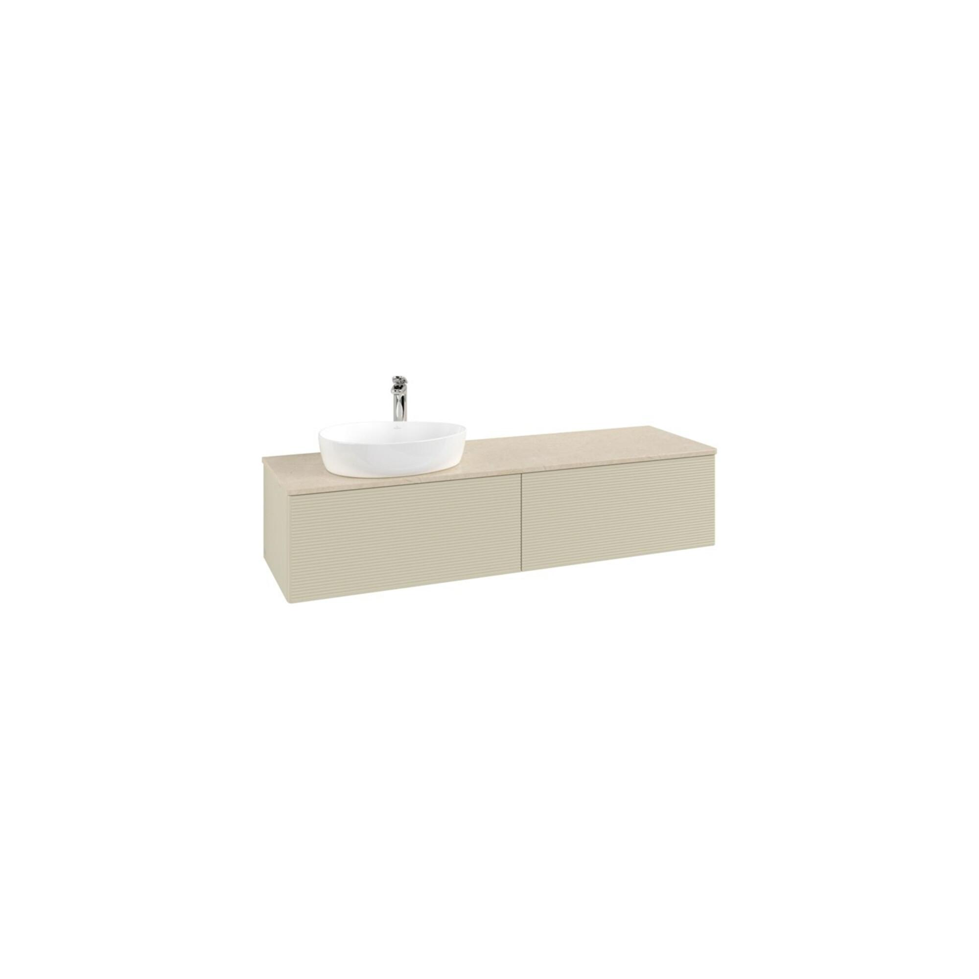 V&B Waschtischunterschrank Mit Frontstruktur Antao 160X50Cm, Hl, WBP Botti., Si Gr M Lac ; Villeroy & Boch (K37153HJ)