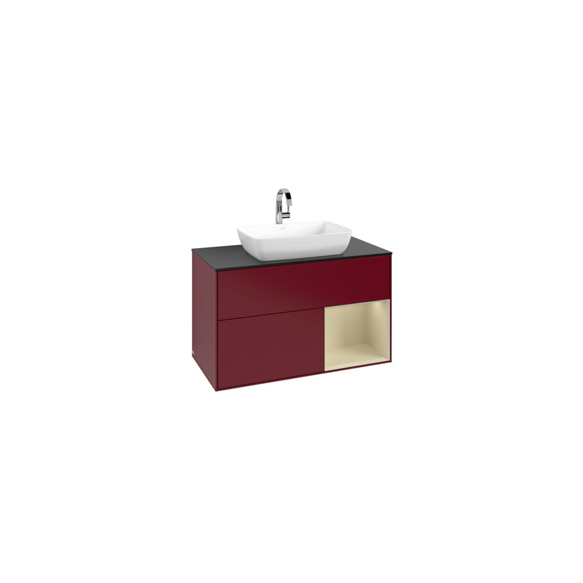 V&B Waschtischunterschrank Finion 100, Pl Bla M, Reg Si Gr M Lac, Peo M ; Villeroy & Boch (F782HJHB)