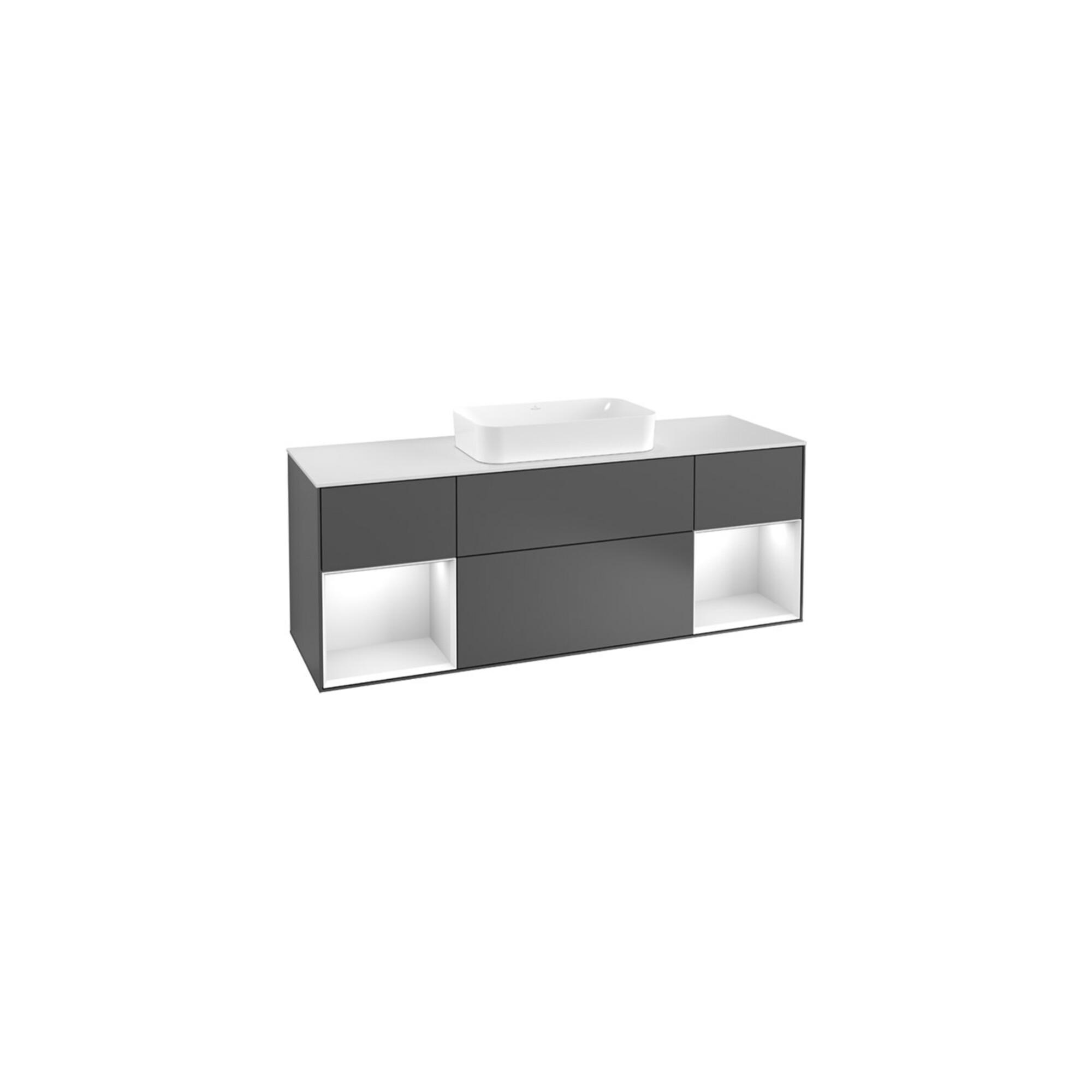 V&B Waschtischunterschrank Wandbeleuchtung Finion 160X60,3X50,1Cm, Rg Si G M La, G Wh. Lac ; Villeroy & Boch (G741HJGF)