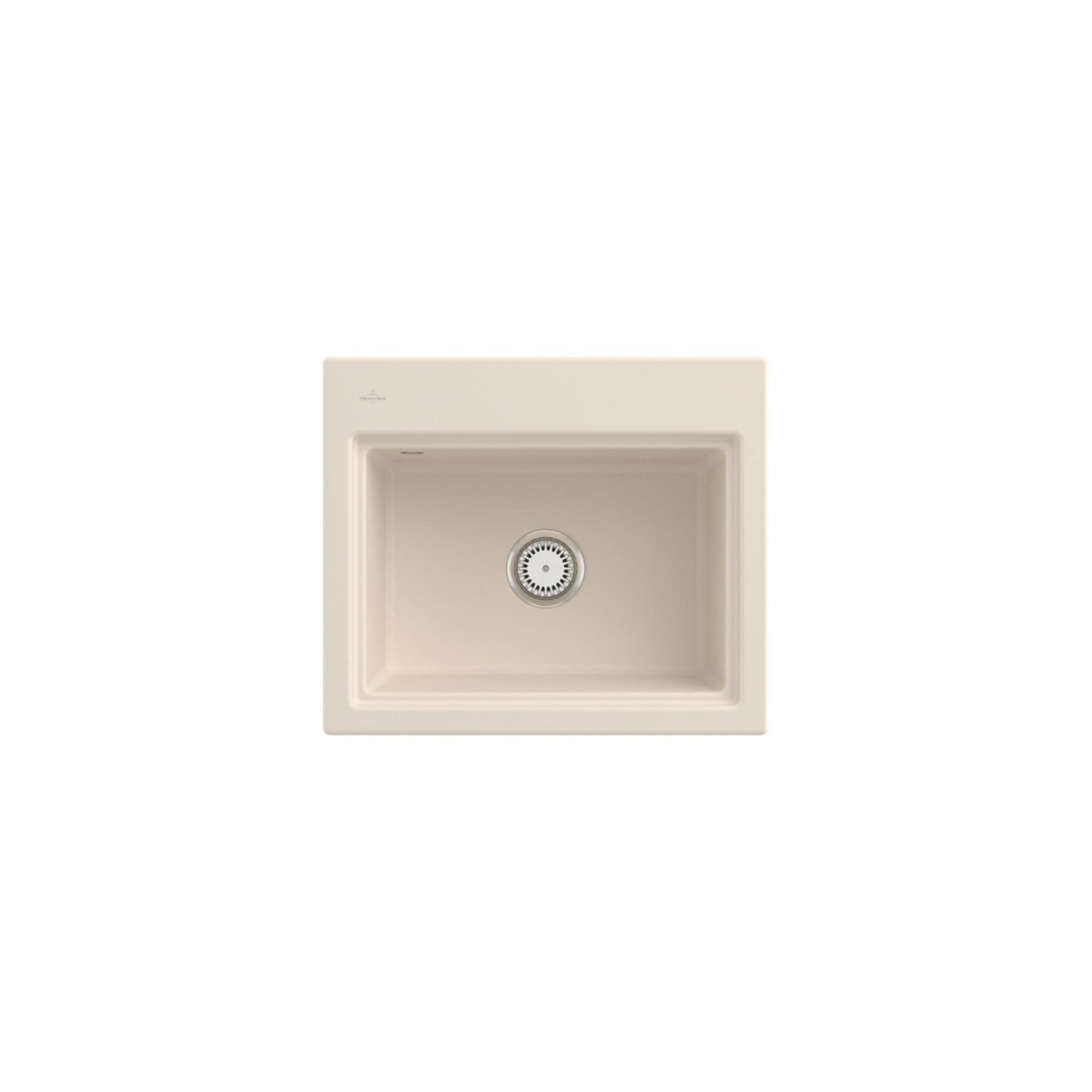V&B SpüLe Subway Style 60S Abl.Garn, M Hand. + Gitter, Ivory C-Plus ; Villeroy & Boch (336601FU)