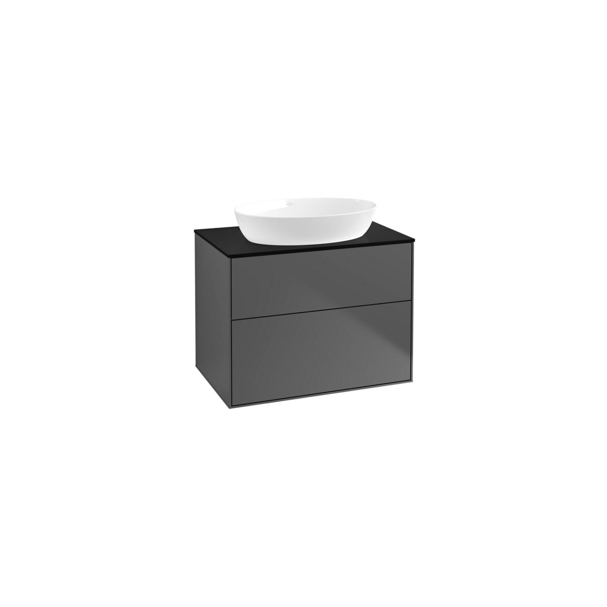 V&B Waschtischunterschrank Finion 80X60,3Cm, Abd.-Pl. Bla M, Anthrac. Matt ; Villeroy & Boch (F99200GK)