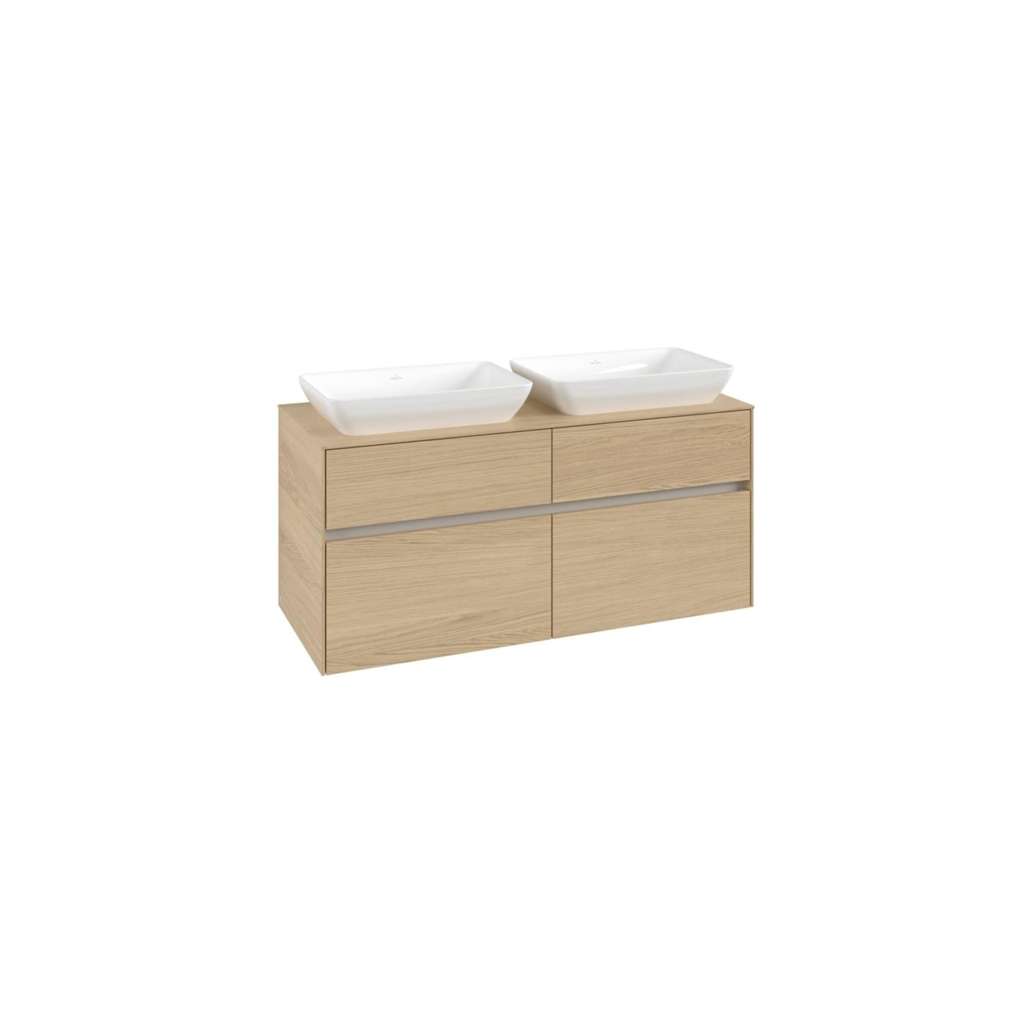 V&B Waschtischunterschrank Collaro 120X54,8X50Cm, F 2 Wt, Nordic Oak ; Villeroy & Boch (C11500VJ)