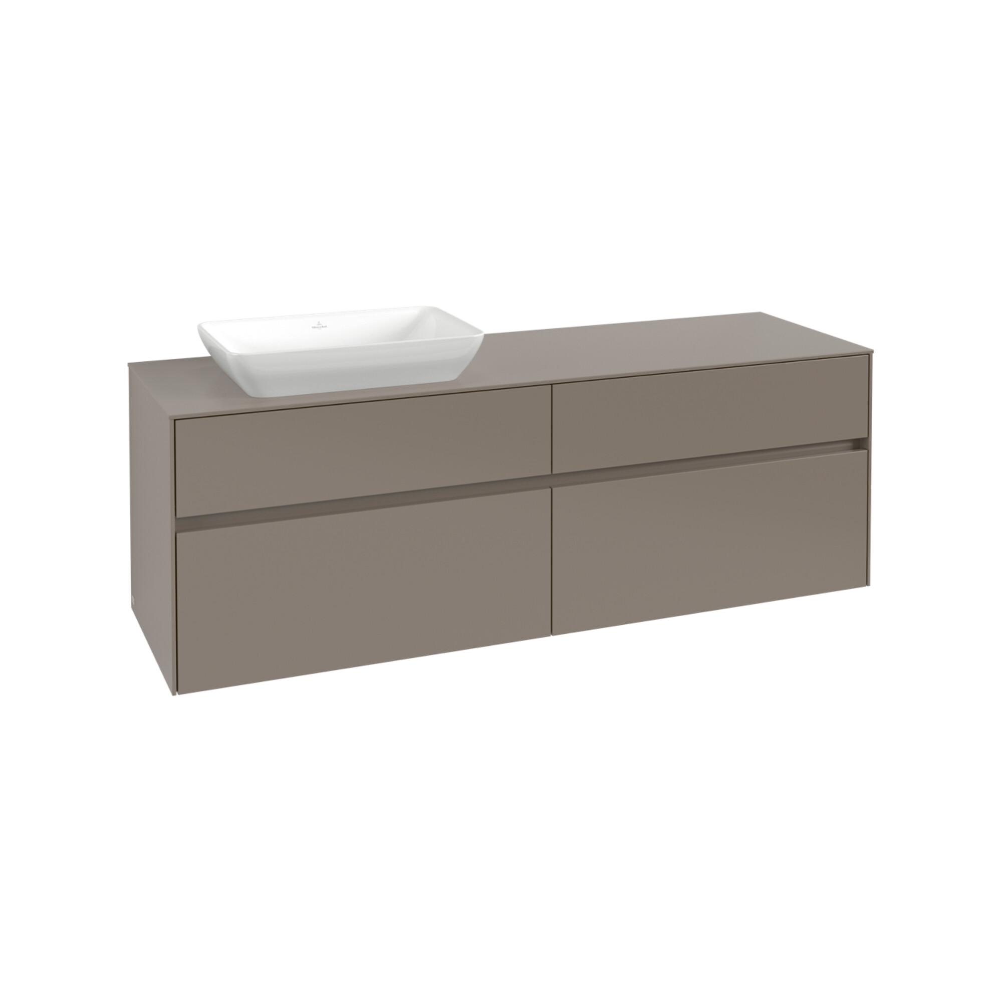 V&B Waschtischunterschrank Collaro 160X54,8X50Cm, Wt Links, Wine Red ; Villeroy & Boch (C12100AH)